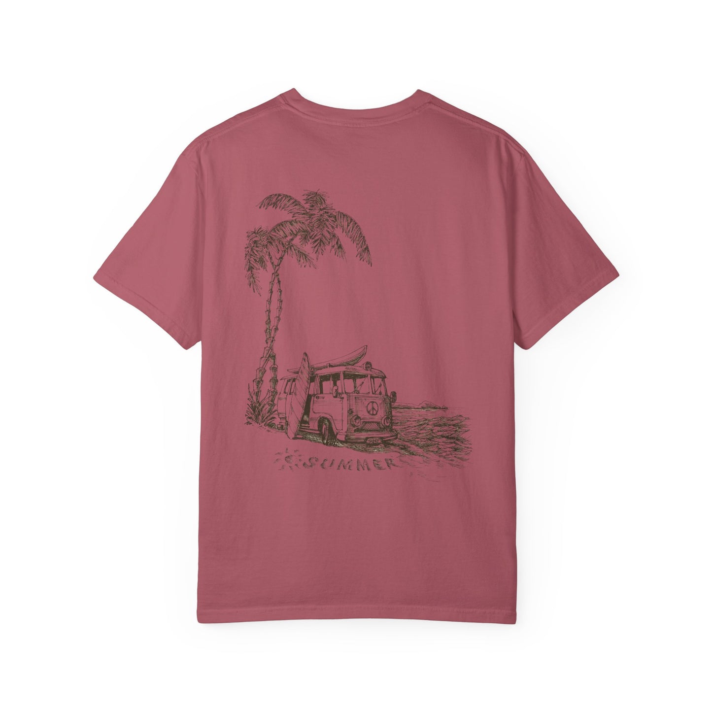 Vector Icon Surf Style Unisex Tshirt - Surf Bus Surf Graphic