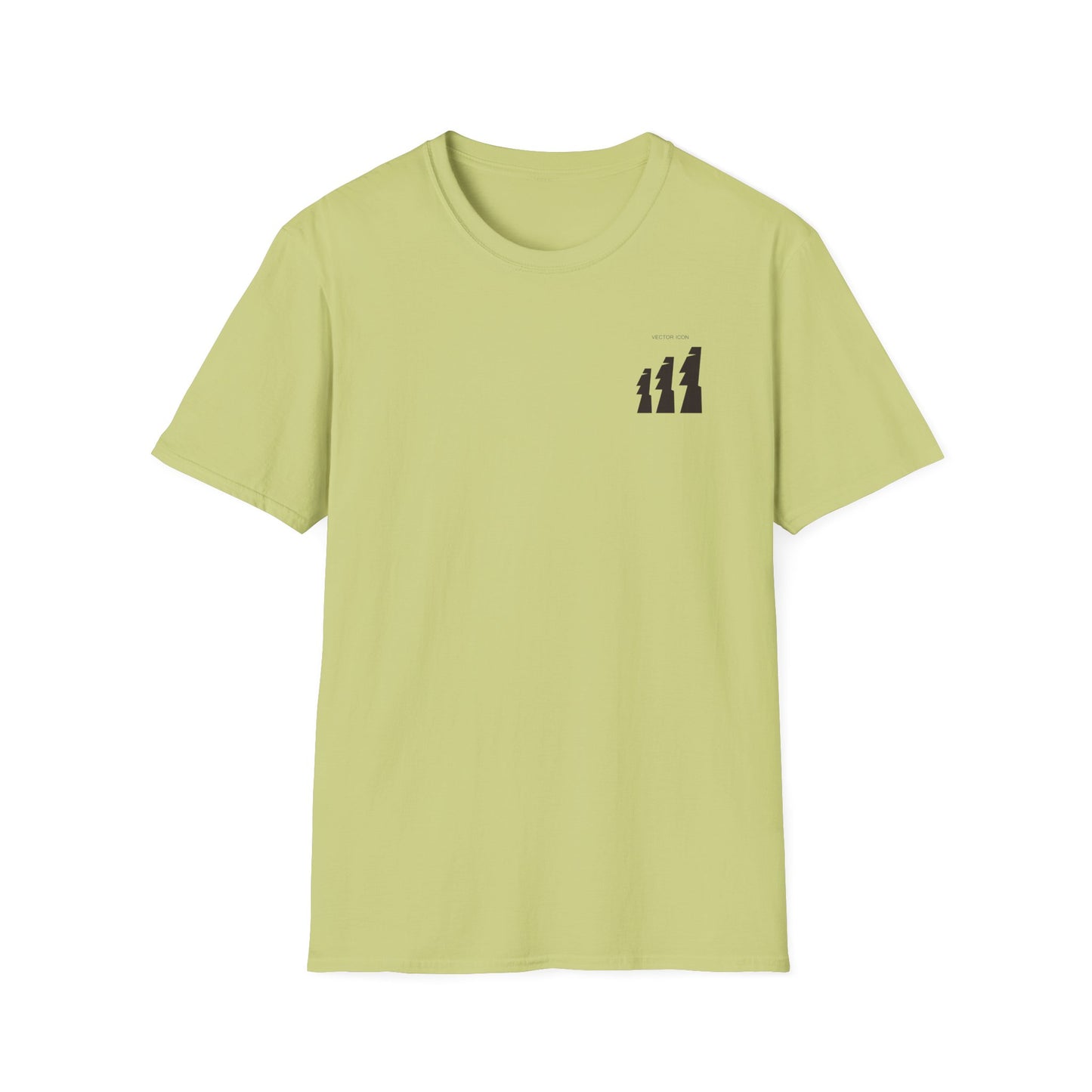 Vector Icon Surfing Unisex Softstyle T-Shirt - Casual Surf Fashion