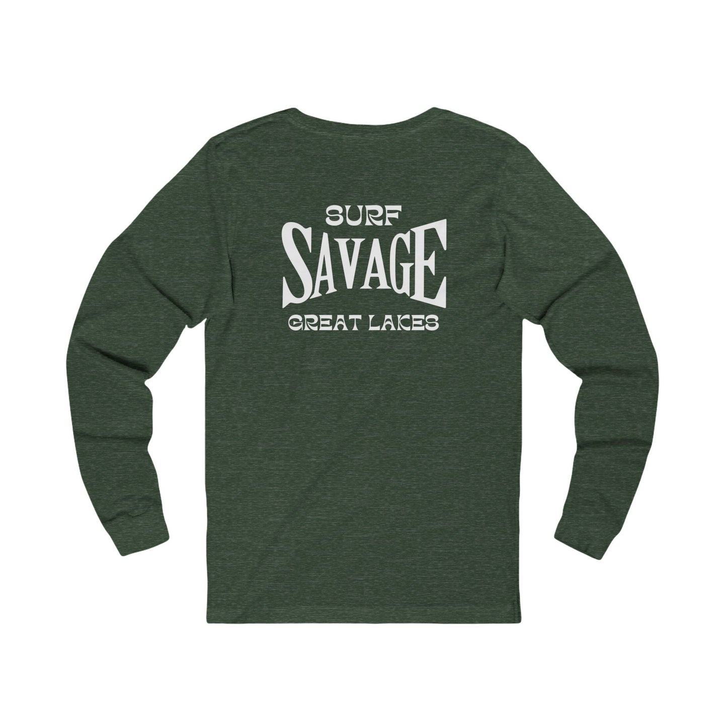 Surf Savage Unisex Long Sleeve Tee - Great Lakes Surf Gear