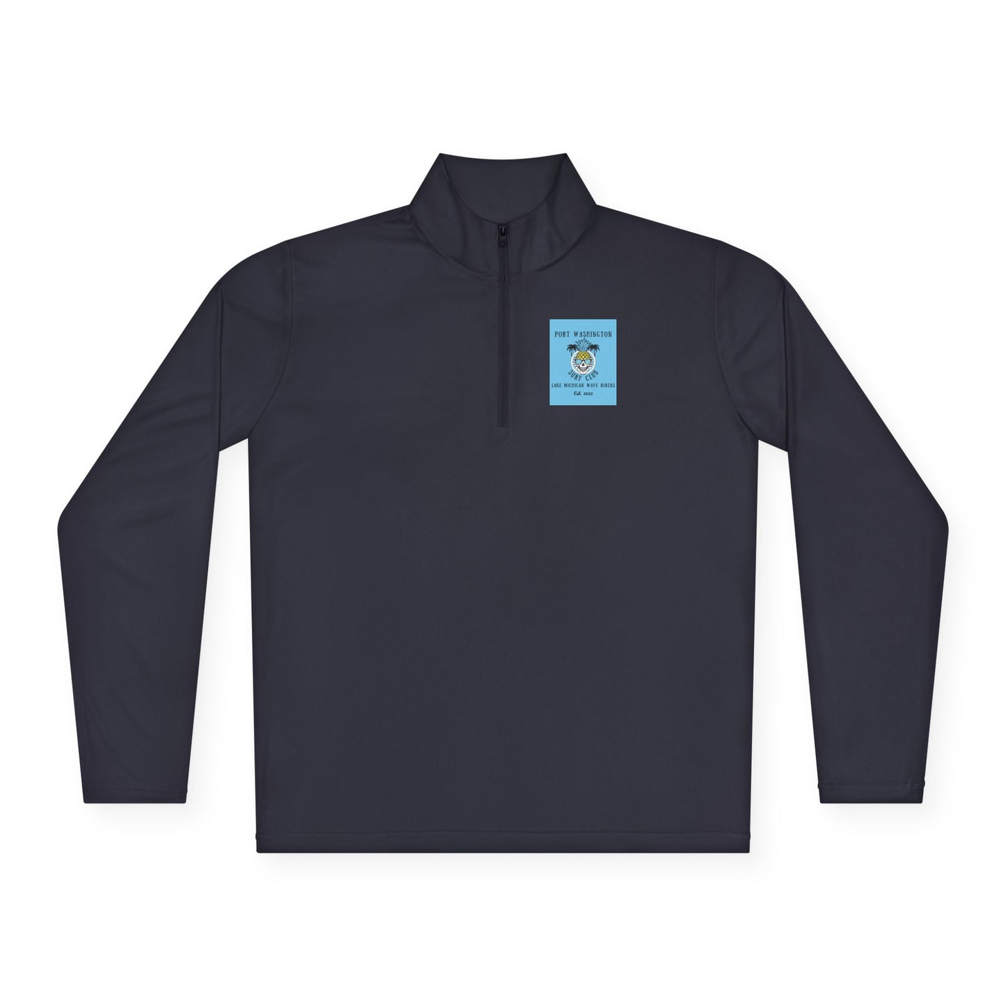 Port Washington Surf Club Unisex Quarter - Zip Pullover - GREAT LAKES ORIGINAL