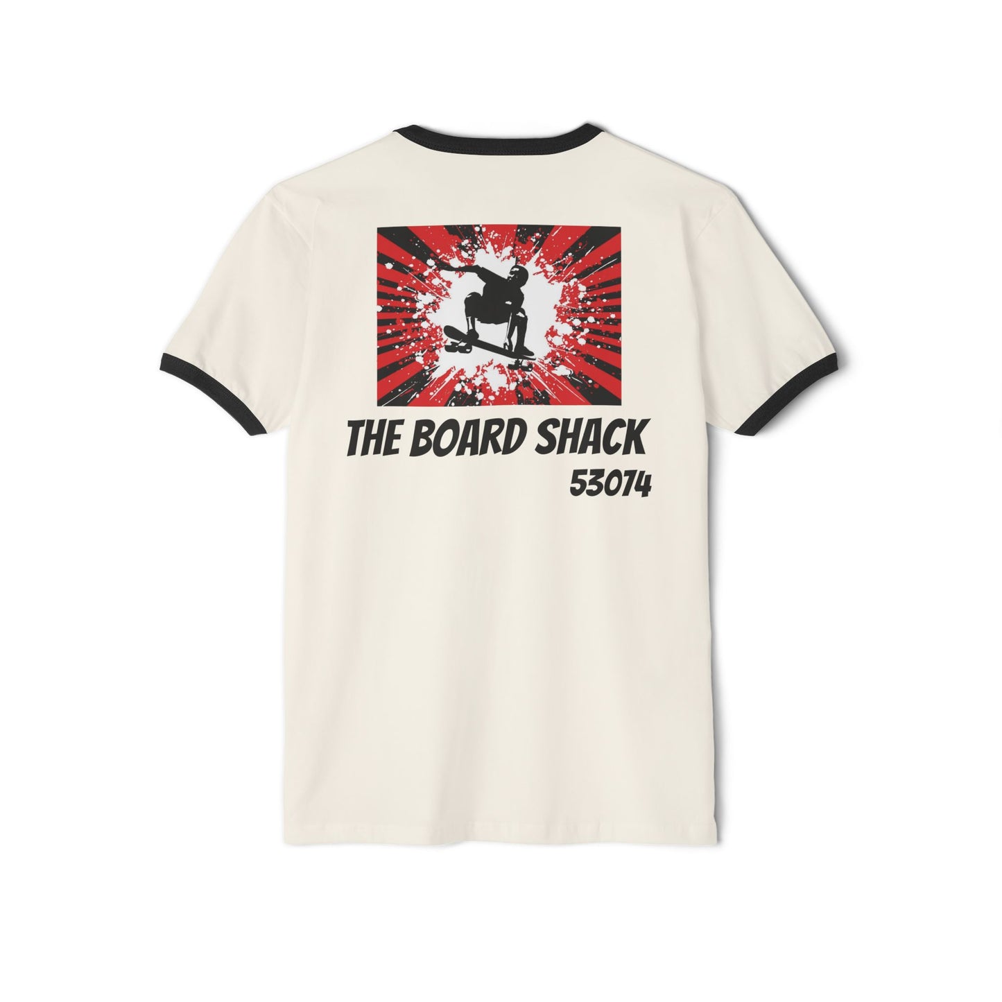 The Board Shack Skateboarder Retro Ringer T-Shirt