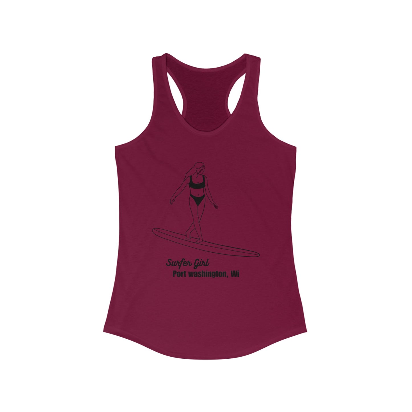 Surfer Girl Women's Ideal Racerback Tank
