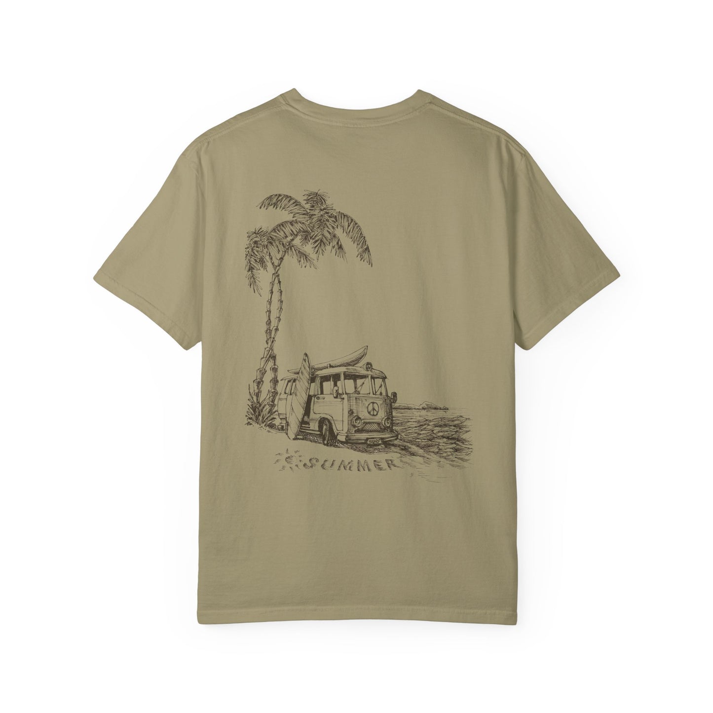 Vector Icon Surf Style Unisex Tshirt - Surf Bus Surf Graphic