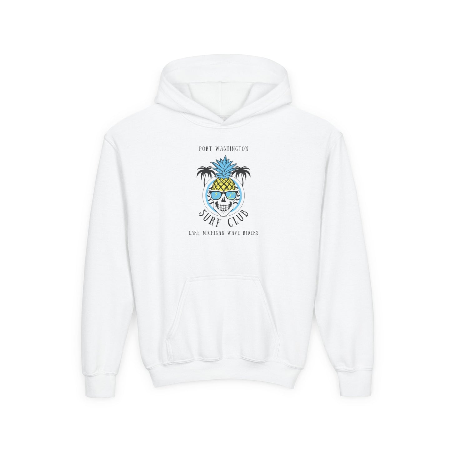 Port Washington Surf Club Youth Surf Club Hoodie - Great Lakes Surf Fashion