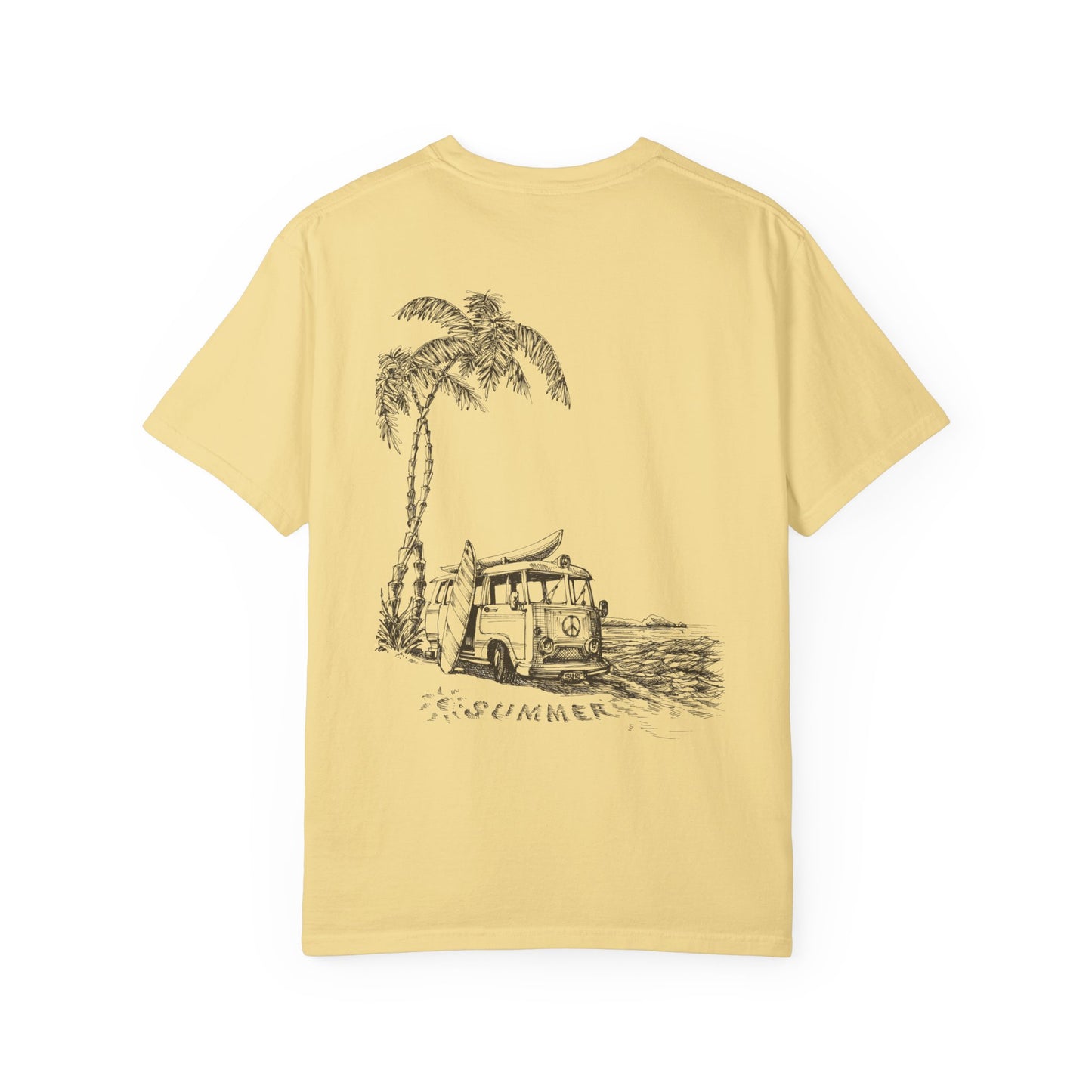 Vector Icon Surf Style Unisex Tshirt - Surf Bus Surf Graphic