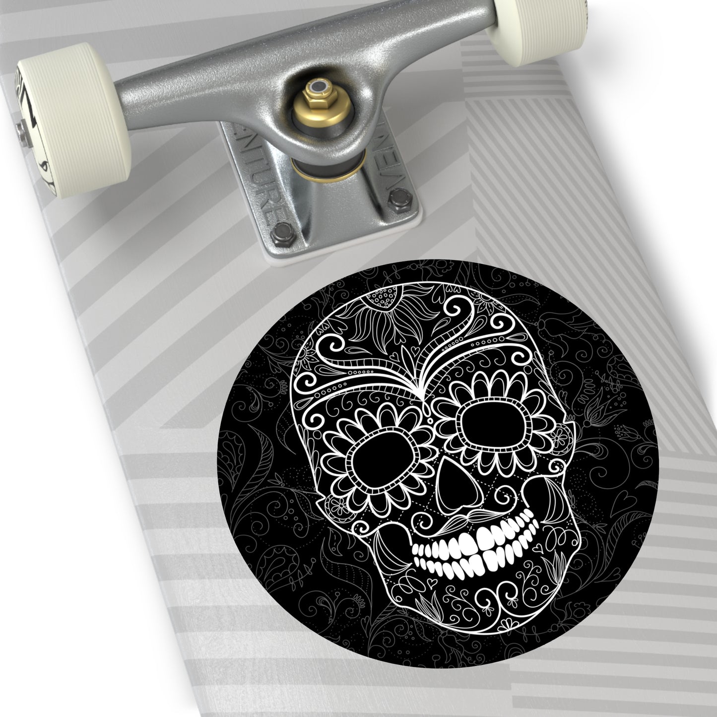 Decorative Skull Vinyl Stickers - Day of the Dead Inspired