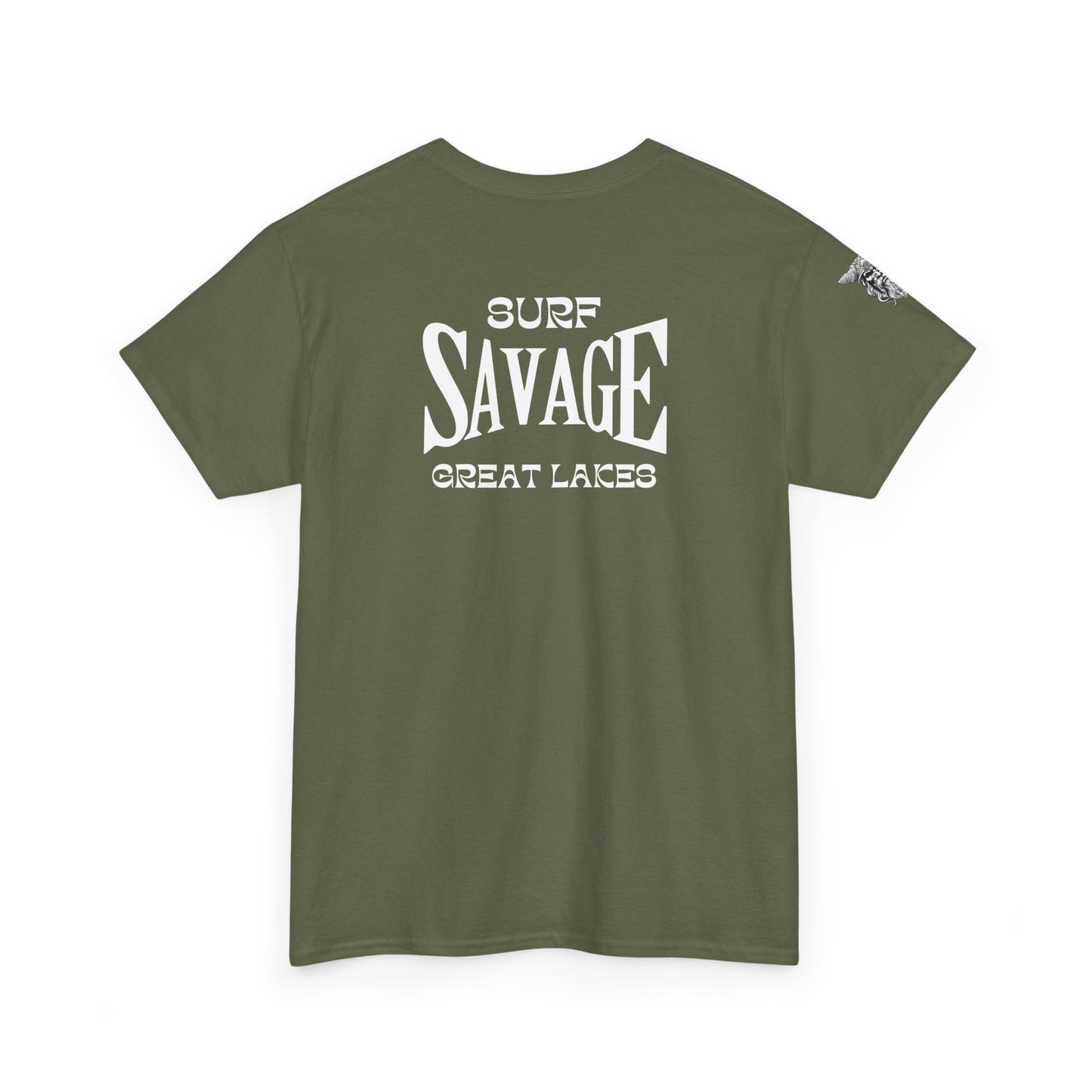 Surf Savage Unisex Heavy Cotton Tee - Great Lakes Surf Gear