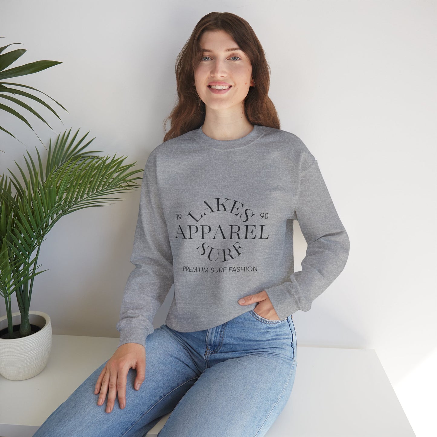 Lakes Surf Apparel Crewneck Sweatshirt - Cozy Unisex Fashion for Great Lakes Surfers