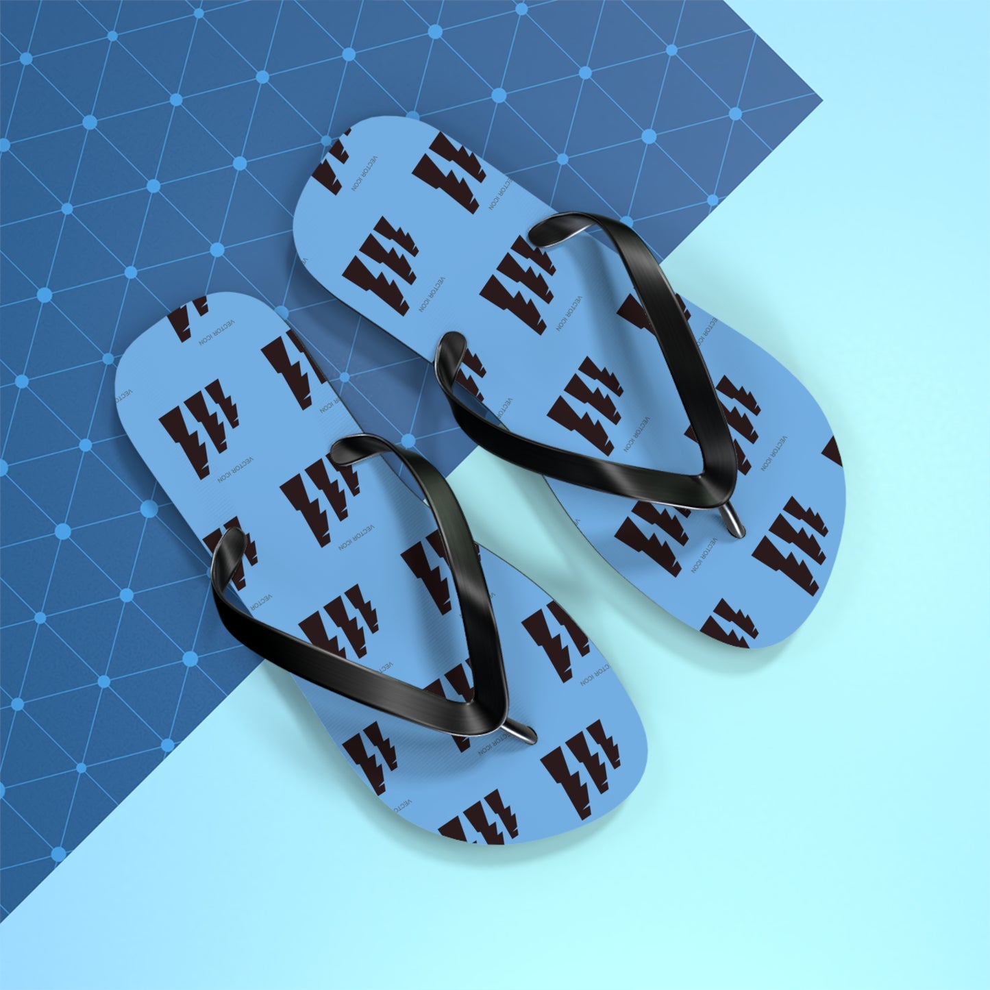 Vector Icon Flip Flops - Casual Surf Footwear for Beach Days & Vacations