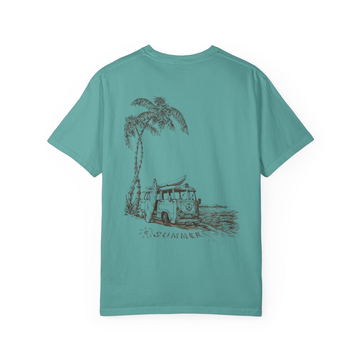 Vector Icon Surf Style Unisex Tshirt - Surf Bus Surf Graphic