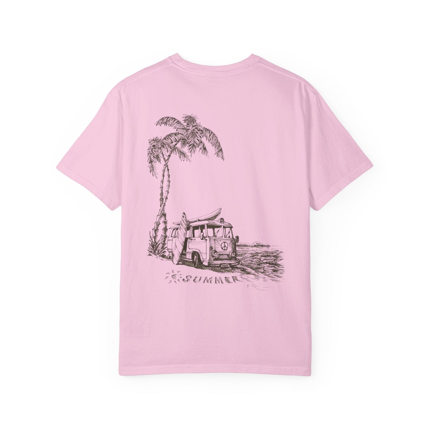 Vector Icon Surf Style Unisex Tshirt - Surf Bus Surf Graphic
