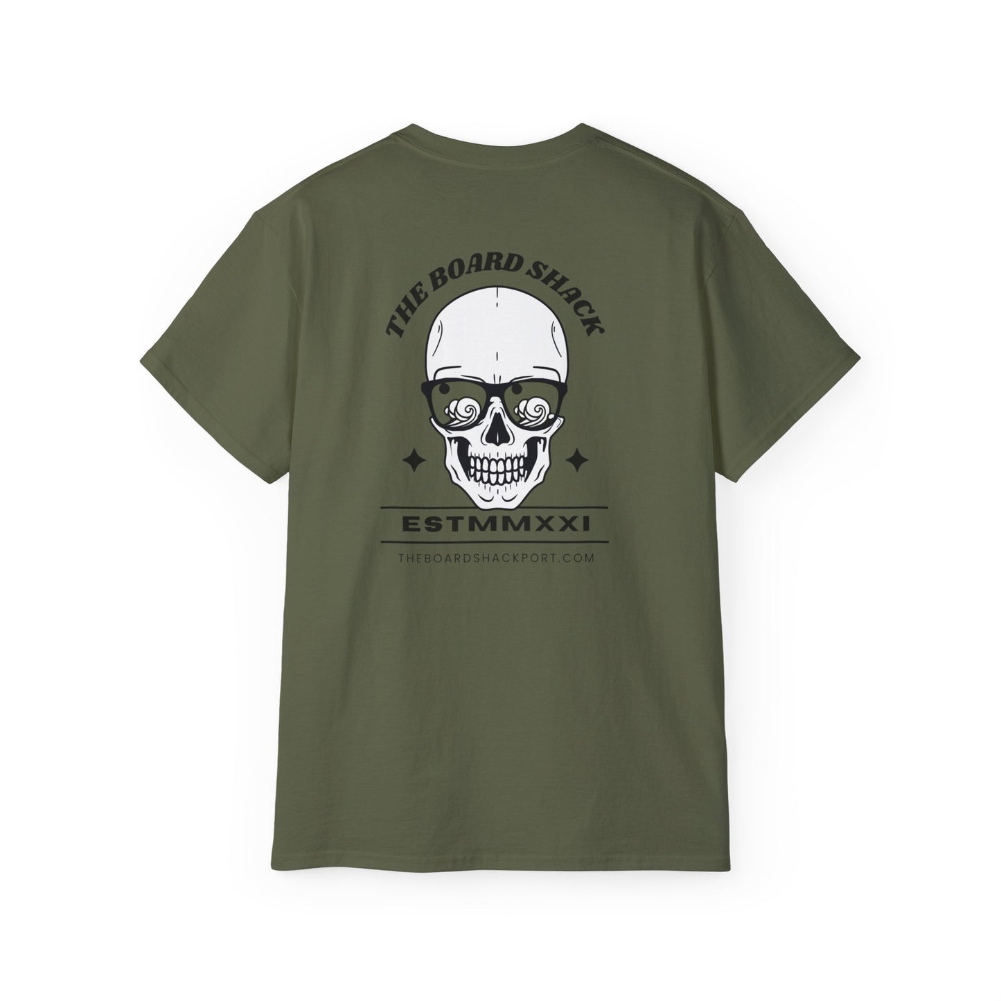 The Board Shack Skull Tshirt - Great Lakes Surf Shop