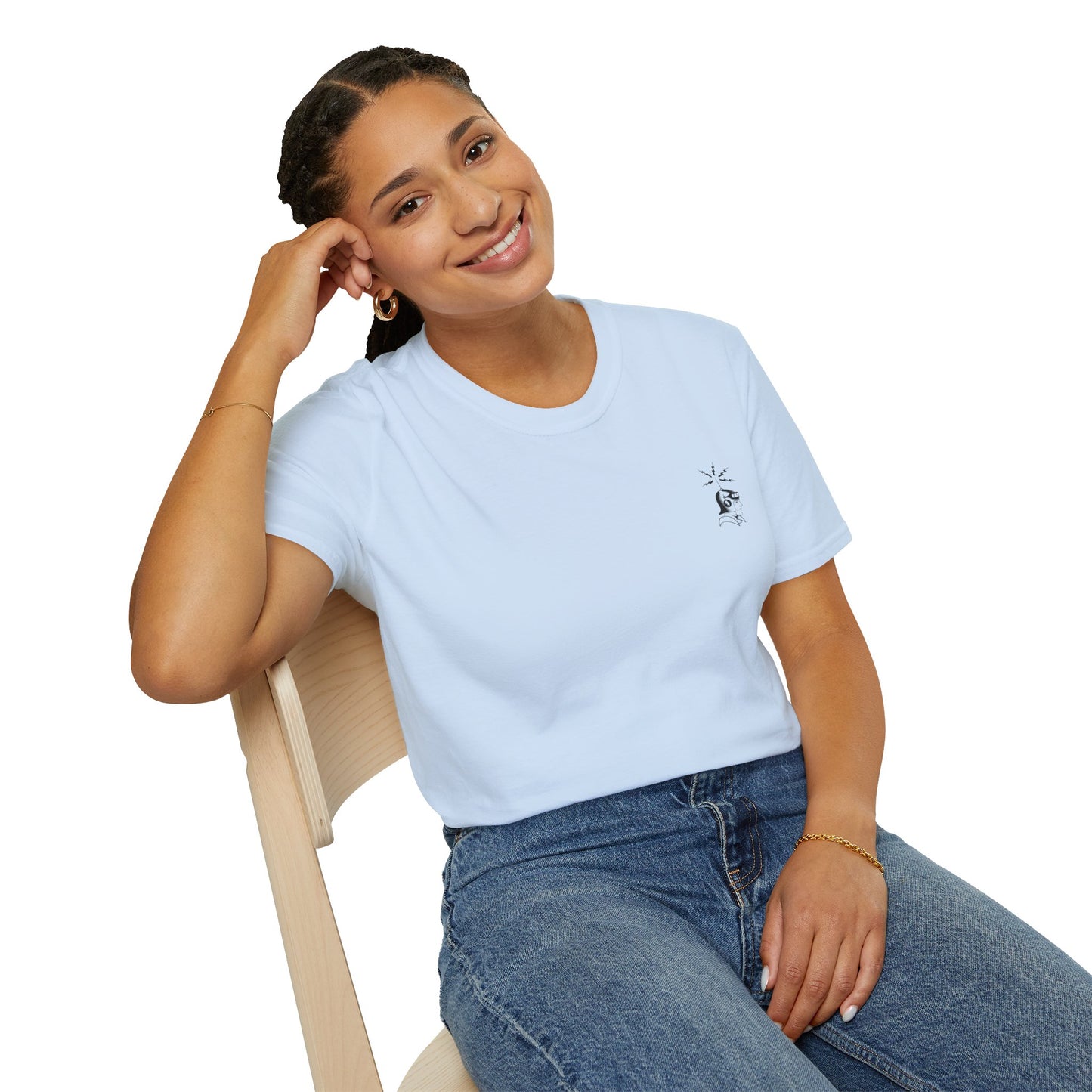Cosmic Surfer Unisex Softstyle T-Shirt - Celestial Design for Surf Enthusiasts