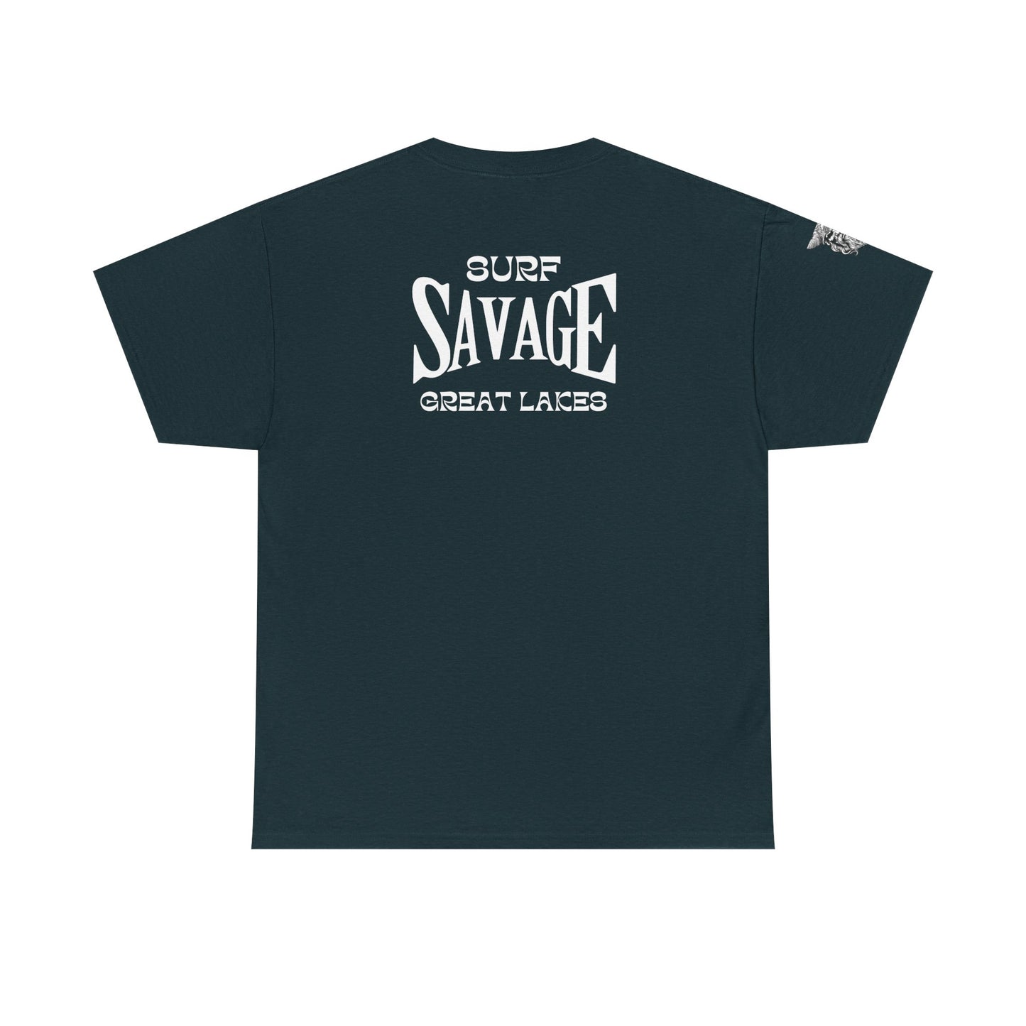Surf Savage Unisex Heavy Cotton Tee - Great Lakes Surf Gear