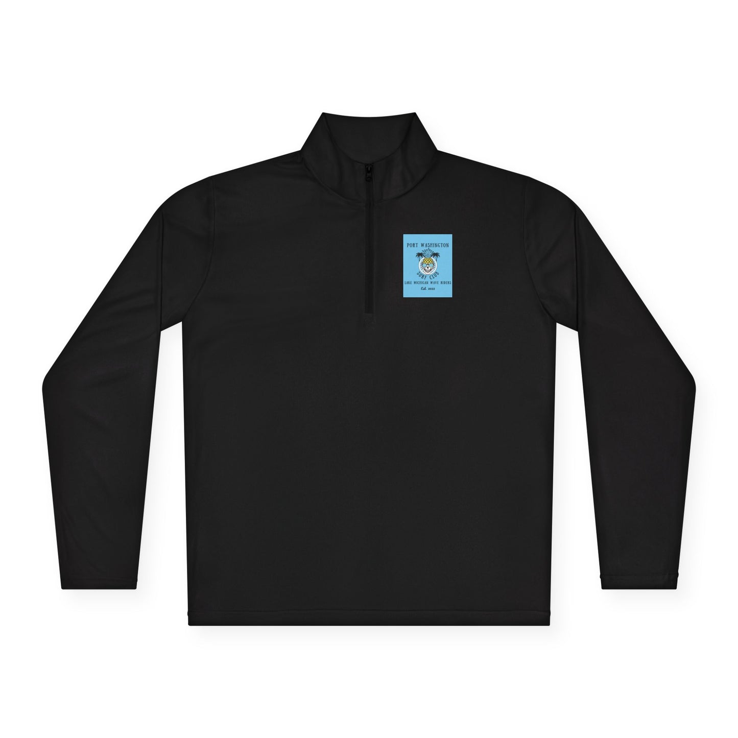 Port Washington Surf Club Unisex Quarter - Zip Pullover - GREAT LAKES ORIGINAL