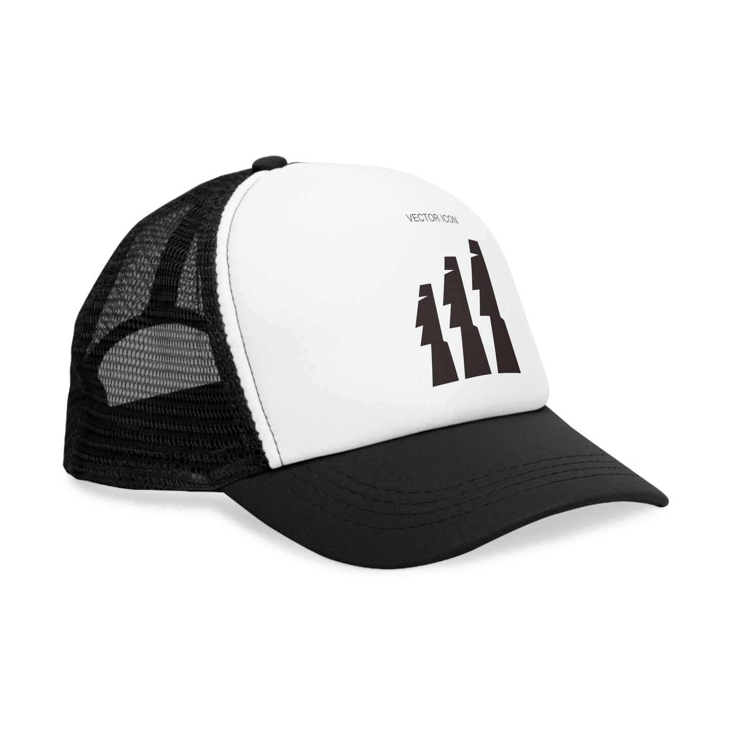 Vector Icon Surf Style Trucker Hat - Casual Surf Fashion