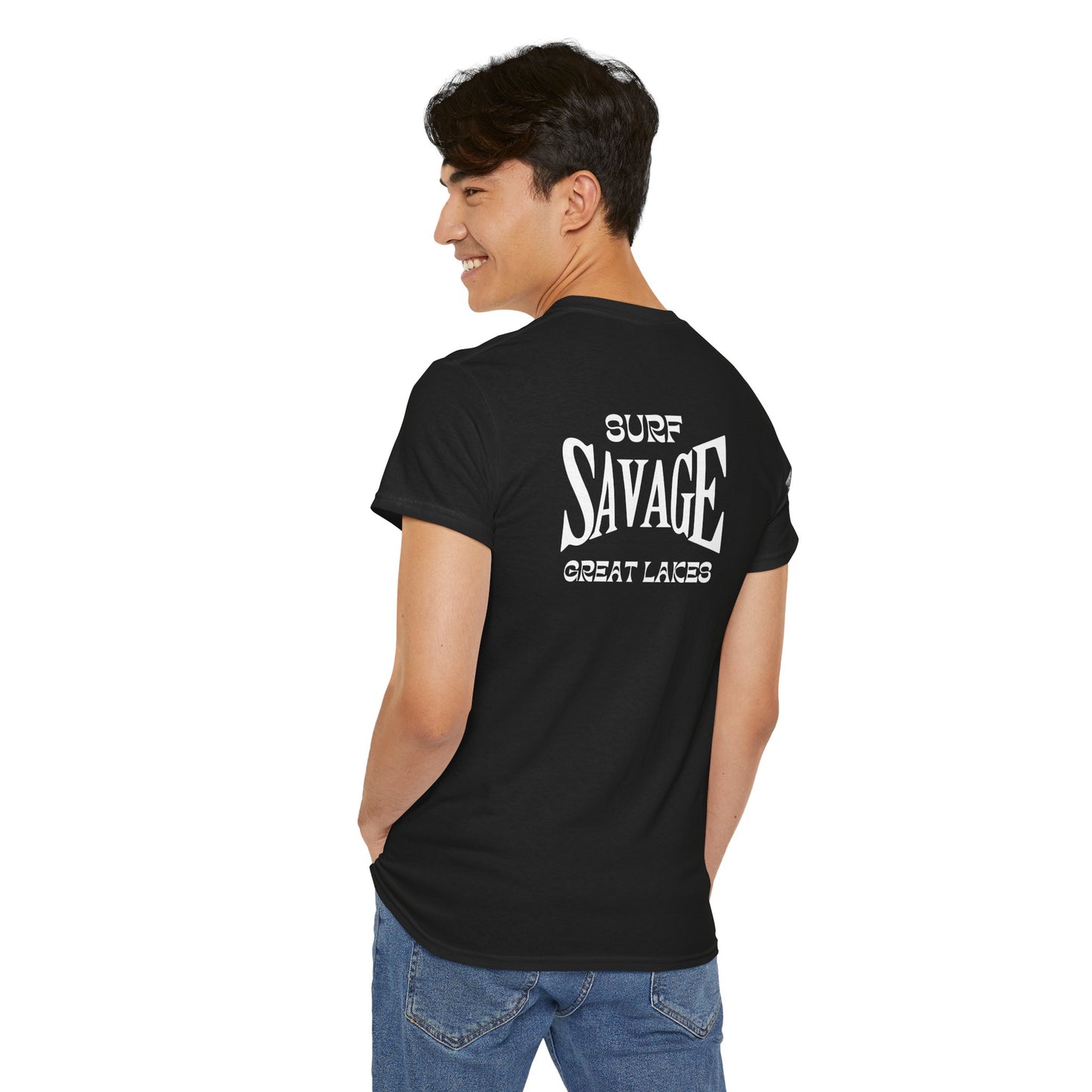 Surf Savage Unisex Heavy Cotton Tee - Great Lakes Surf Gear