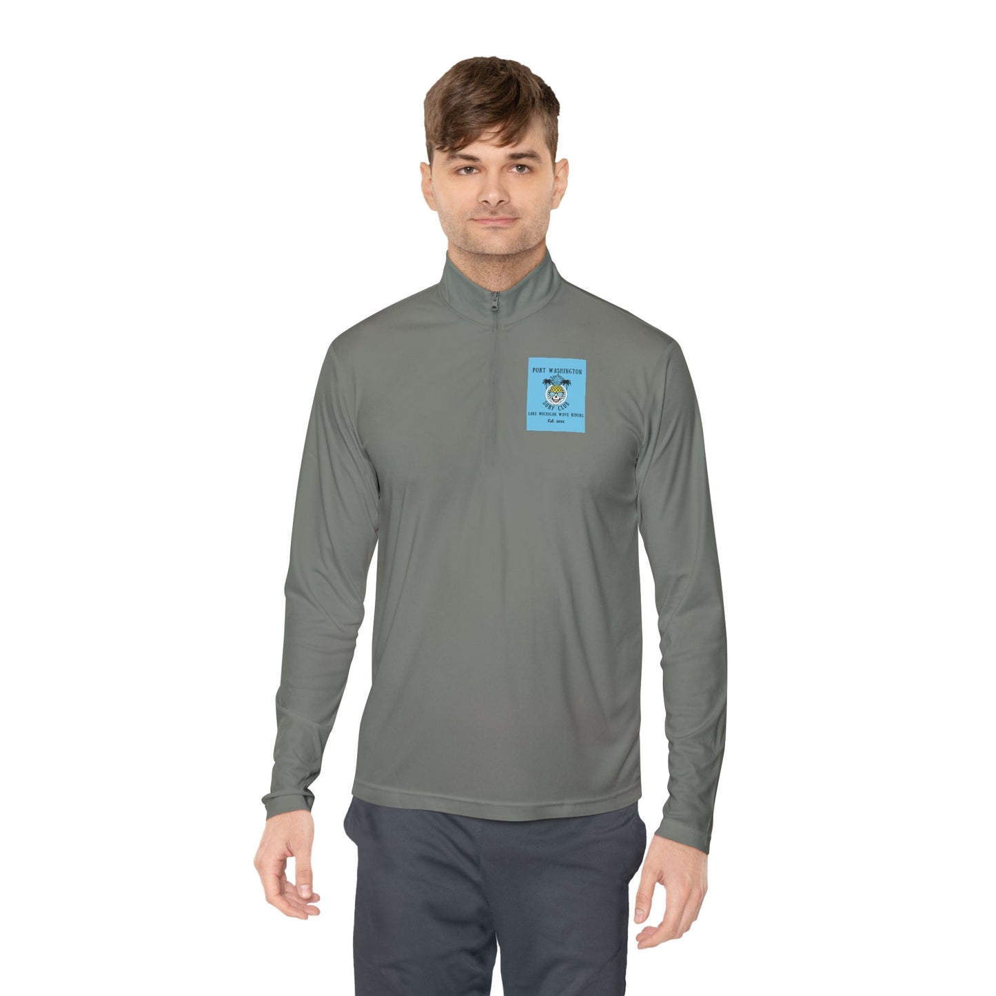 Port Washington Surf Club Unisex Quarter - Zip Pullover - GREAT LAKES ORIGINAL