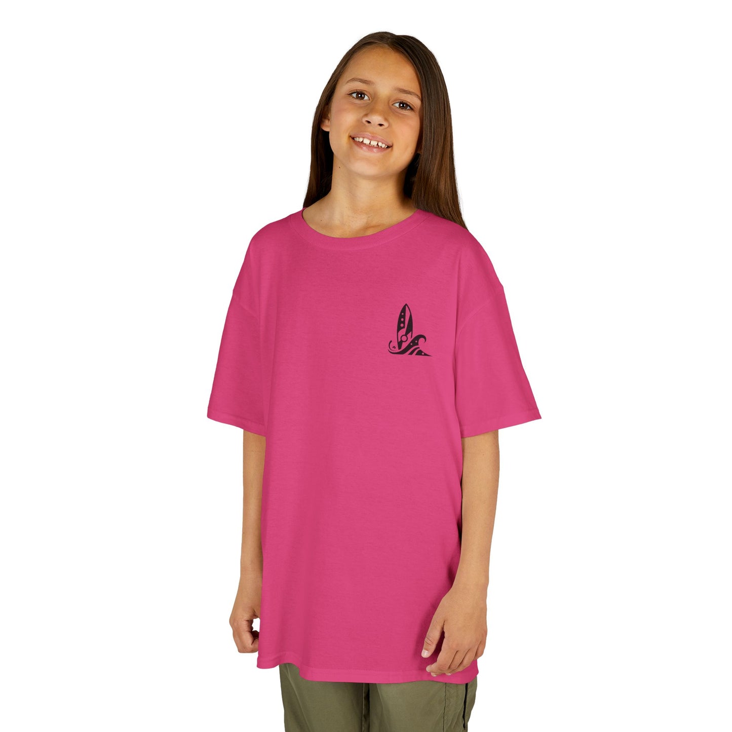 Vector Icon Surf Style Kids Tee - Stylish Heavy Cotton T-Shirt for Boys and Girls