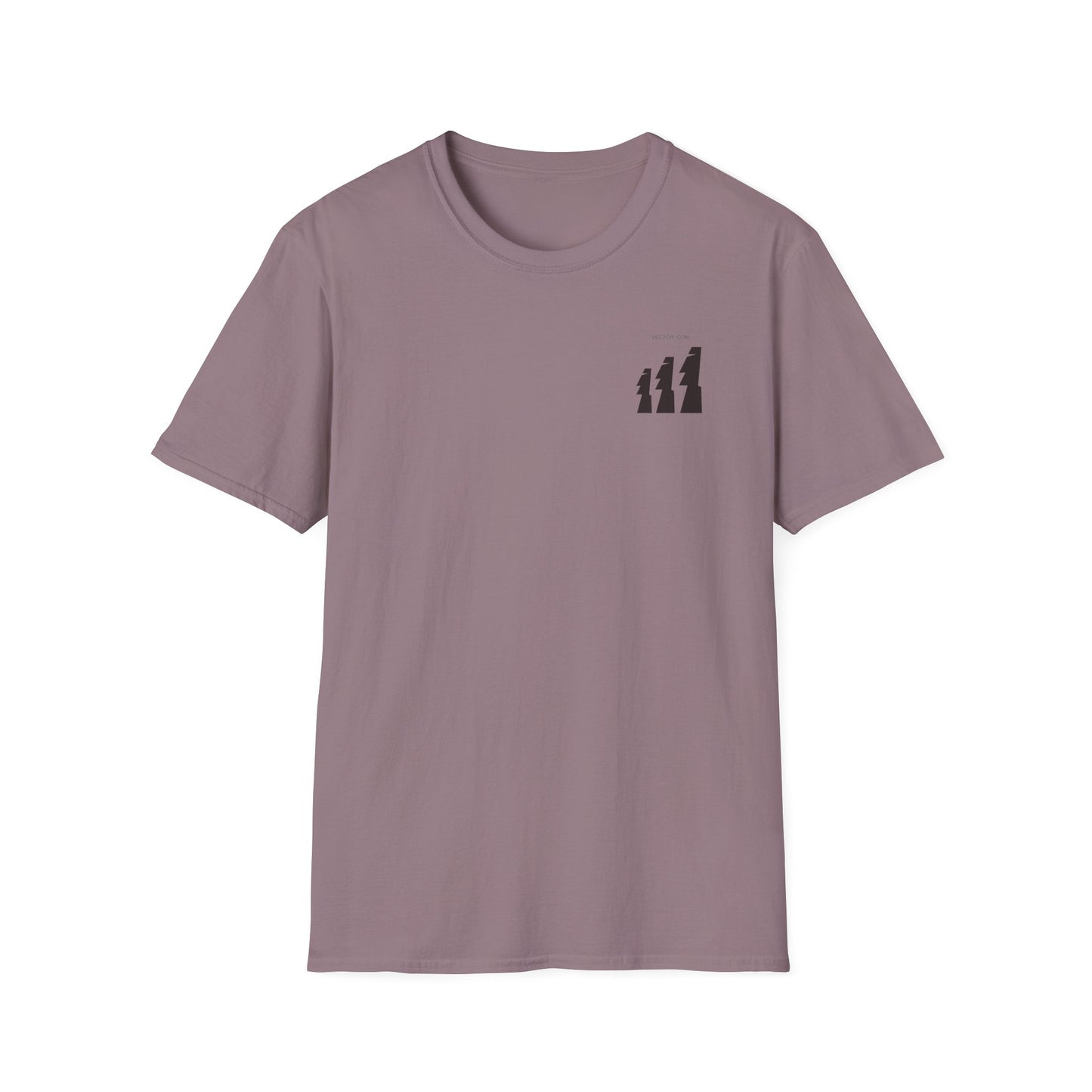 Vector Icon Surfing Unisex Softstyle T-Shirt - Casual Surf Fashion