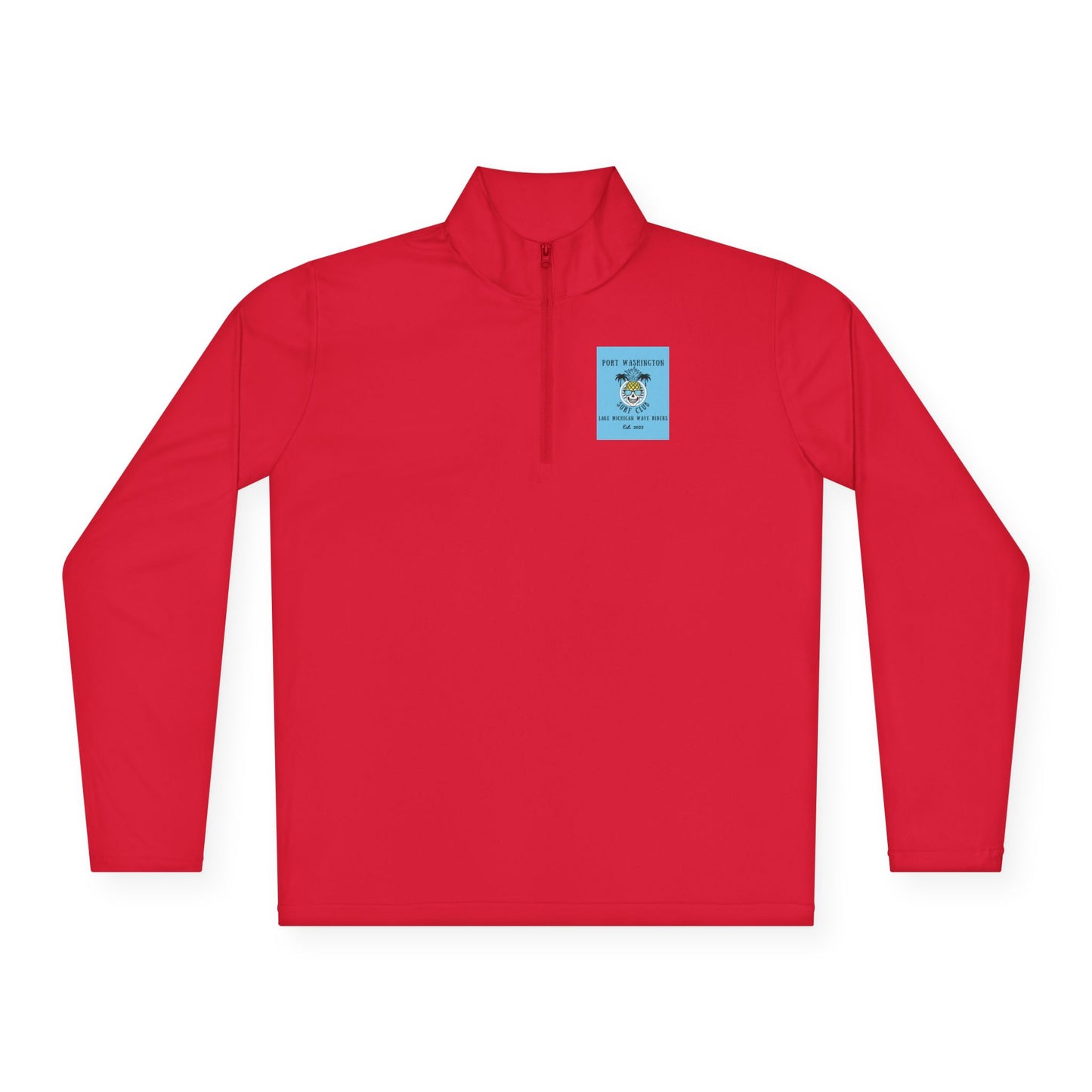 Port Washington Surf Club Unisex Quarter - Zip Pullover - GREAT LAKES ORIGINAL