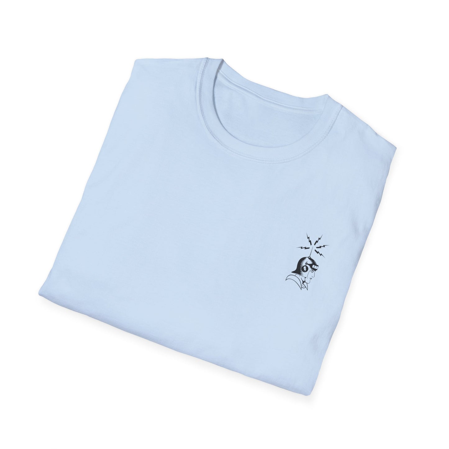 Cosmic Surfer Unisex Softstyle T-Shirt - Celestial Design for Surf Enthusiasts