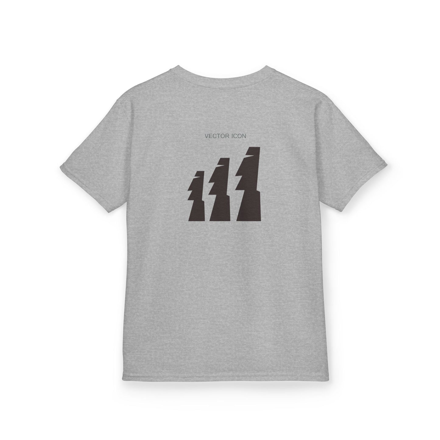 Vector Icon Surf Style Kids Tee - Stylish Heavy Cotton T-Shirt for Boys and Girls