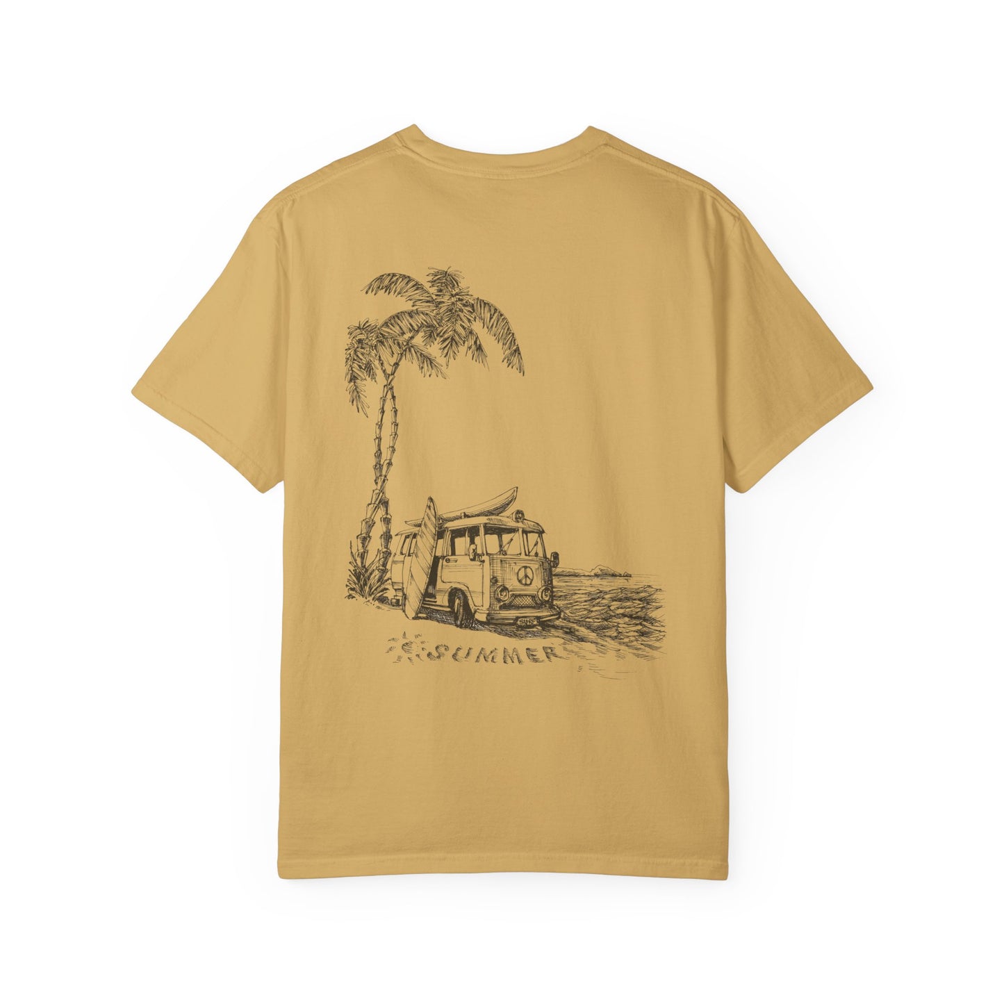 Vector Icon Surf Style Unisex Tshirt - Surf Bus Surf Graphic