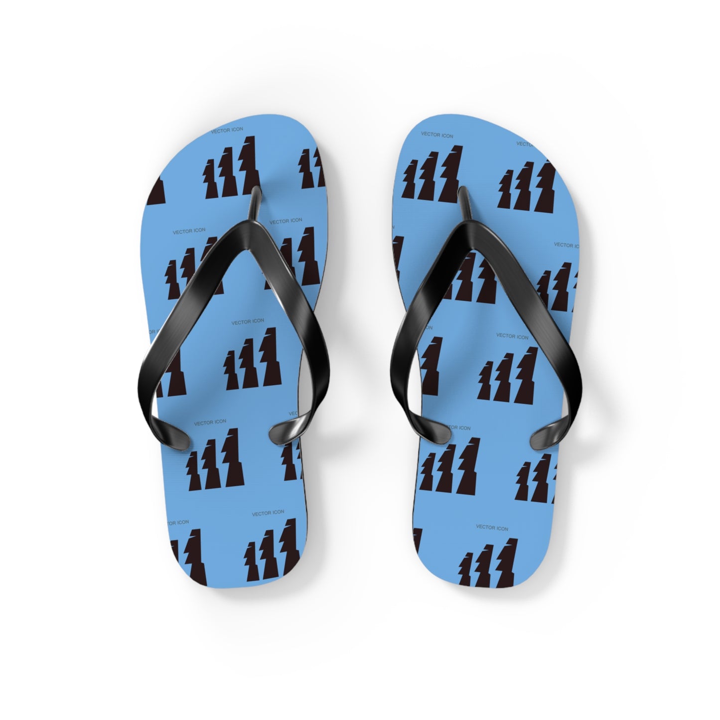 Vector Icon Flip Flops - Casual Surf Footwear for Beach Days & Vacations