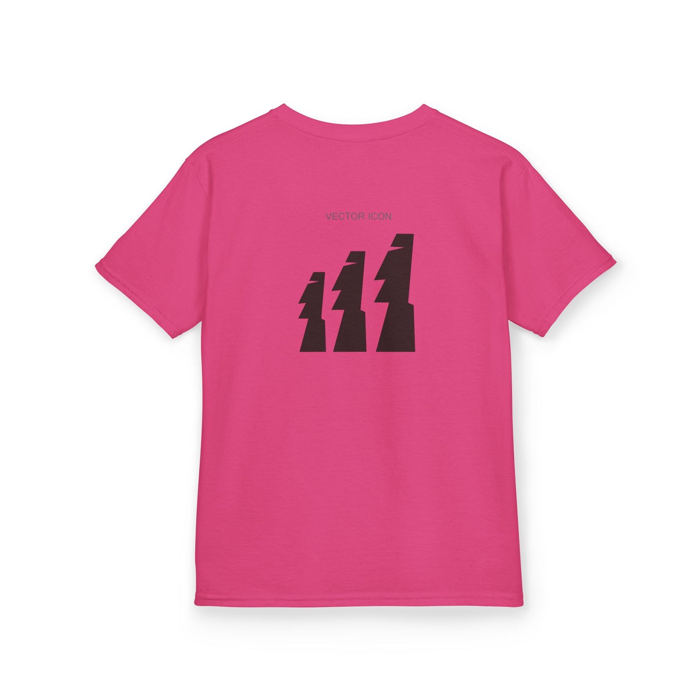 Vector Icon Surf Style Kids Tee - Stylish Heavy Cotton T-Shirt for Boys and Girls