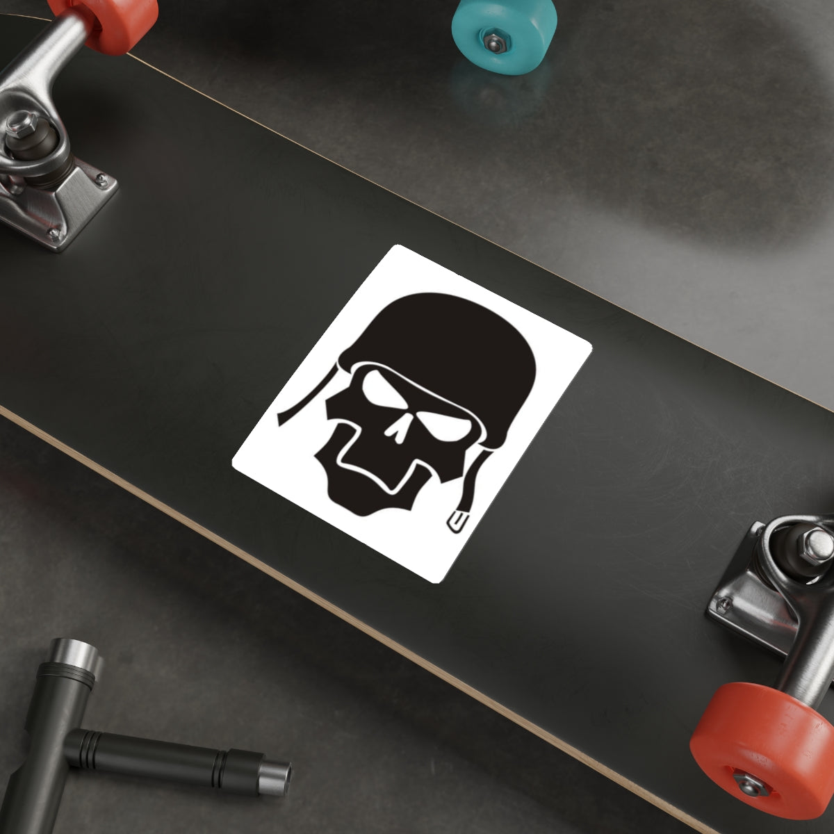 Bold Skull Die-Cut Stickers - Edgy Design for Laptop & Skateboard