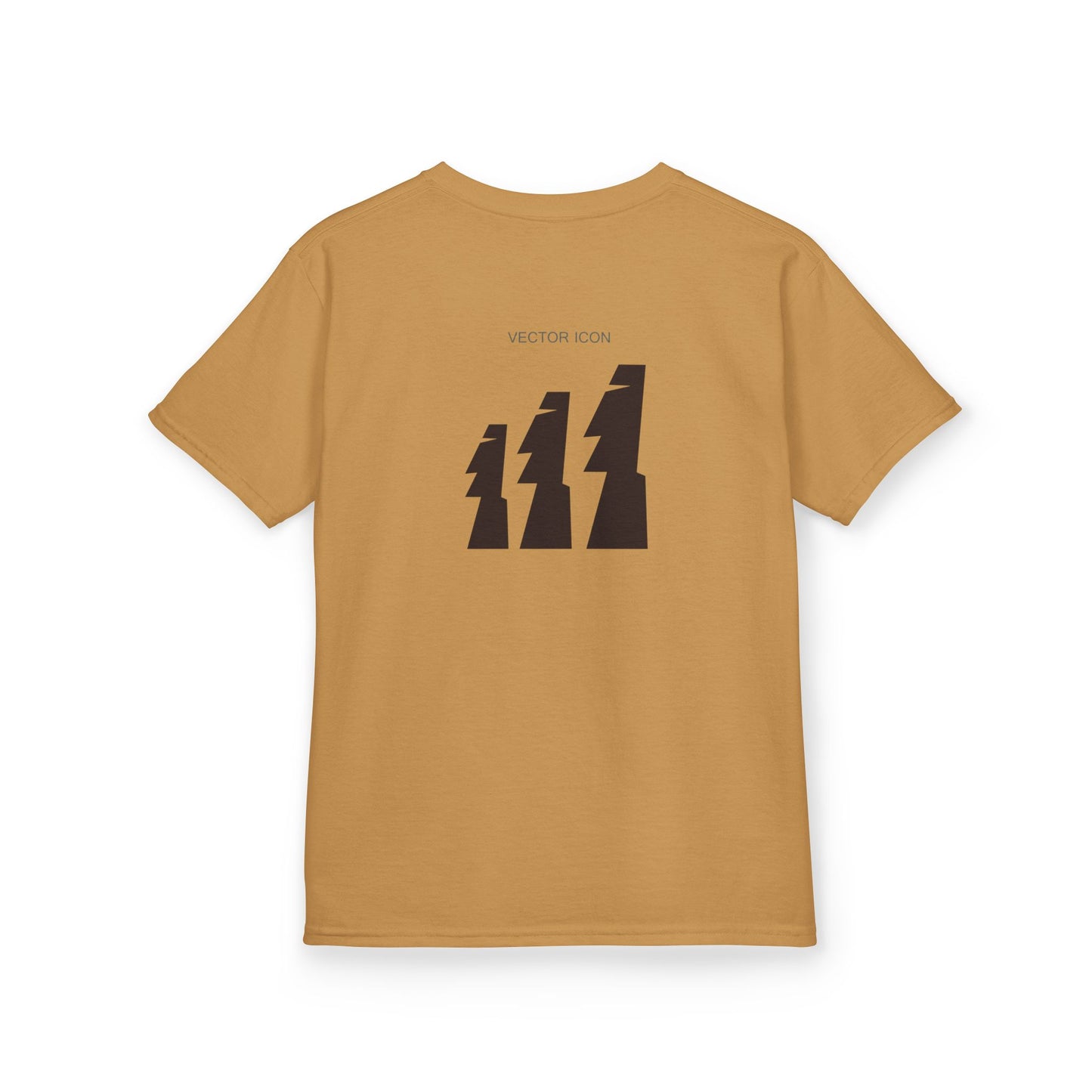 Vector Icon Surf Style Kids Tee - Stylish Heavy Cotton T-Shirt for Boys and Girls