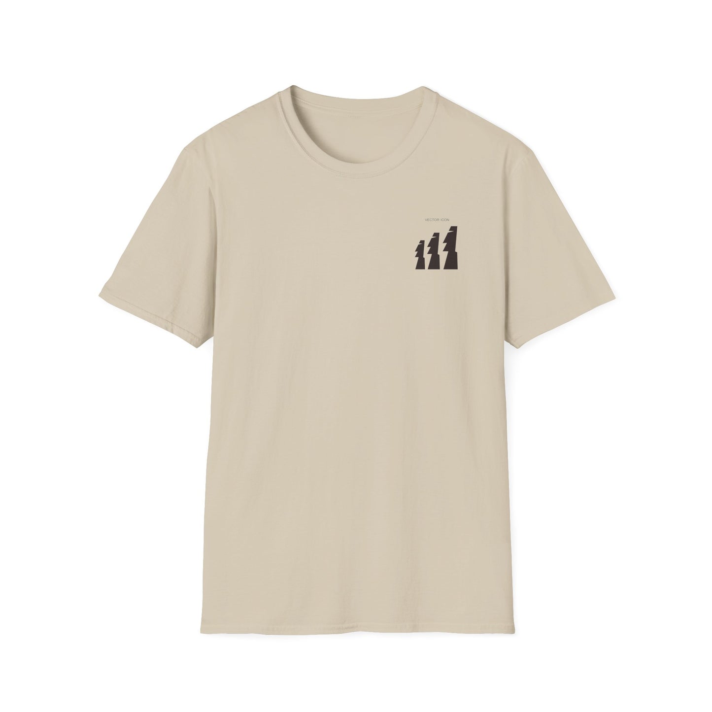 Vector Icon Surfing Unisex Softstyle T-Shirt - Casual Surf Fashion