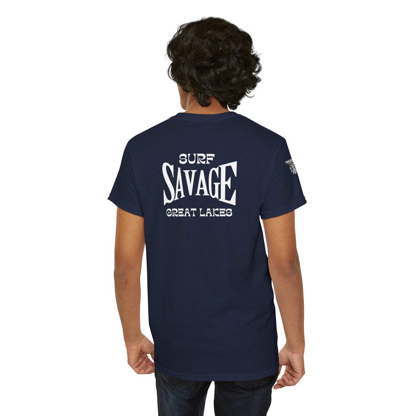 Surf Savage Unisex Heavy Cotton Tee - Great Lakes Surf Gear