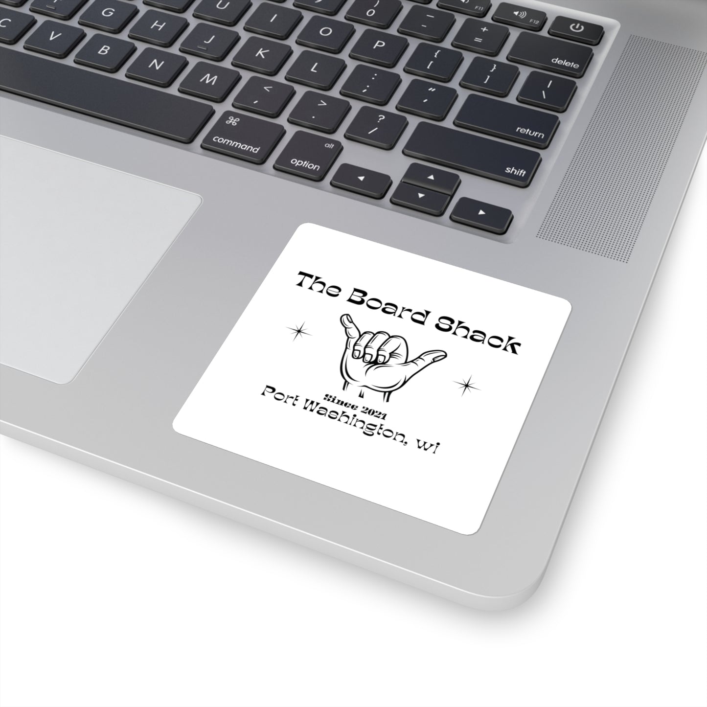 The Board Shack "Shaka" Square Stickers