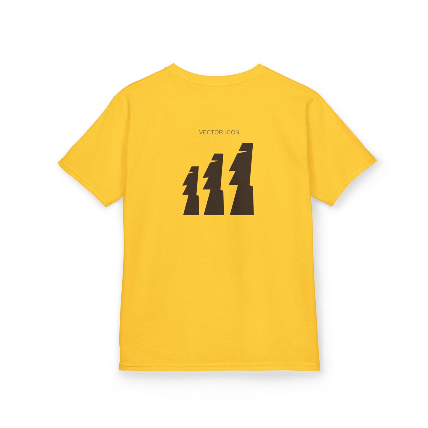 Vector Icon Surf Style Kids Tee - Stylish Heavy Cotton T-Shirt for Boys and Girls