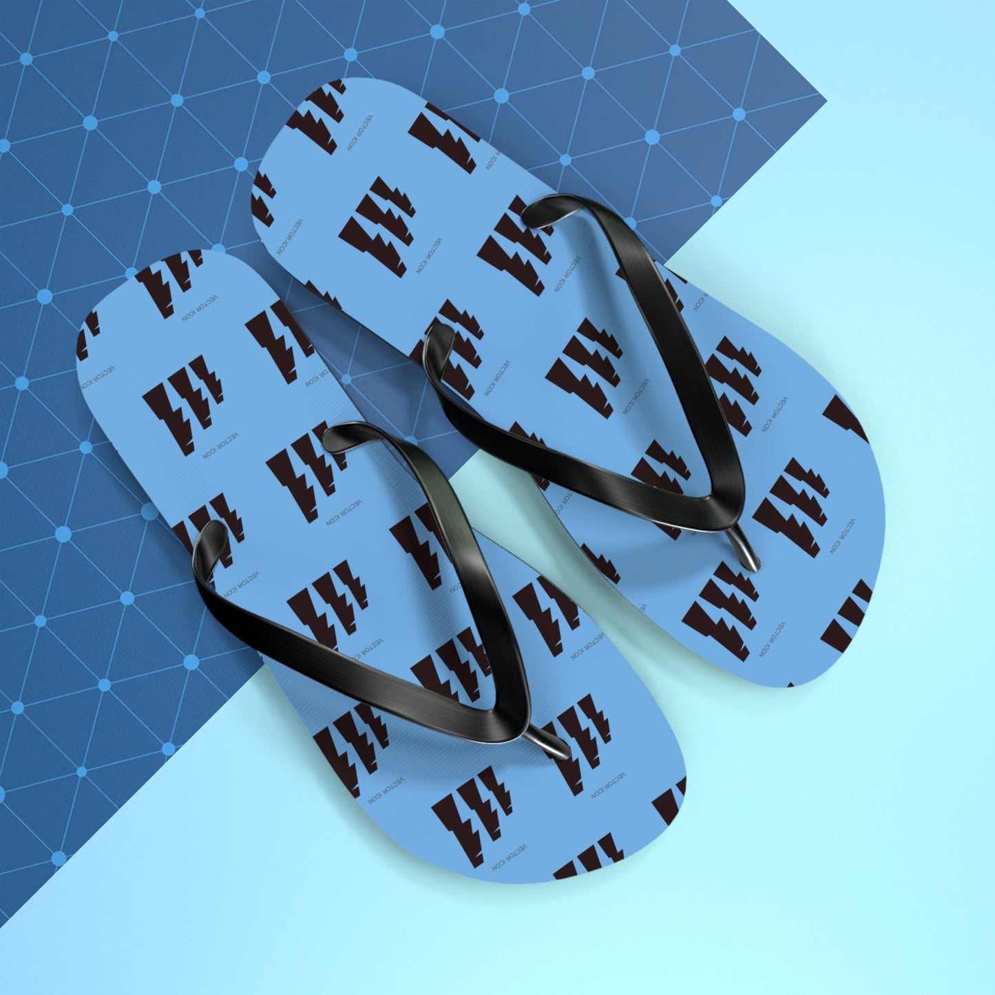Vector Icon Flip Flops - Casual Surf Footwear for Beach Days & Vacations