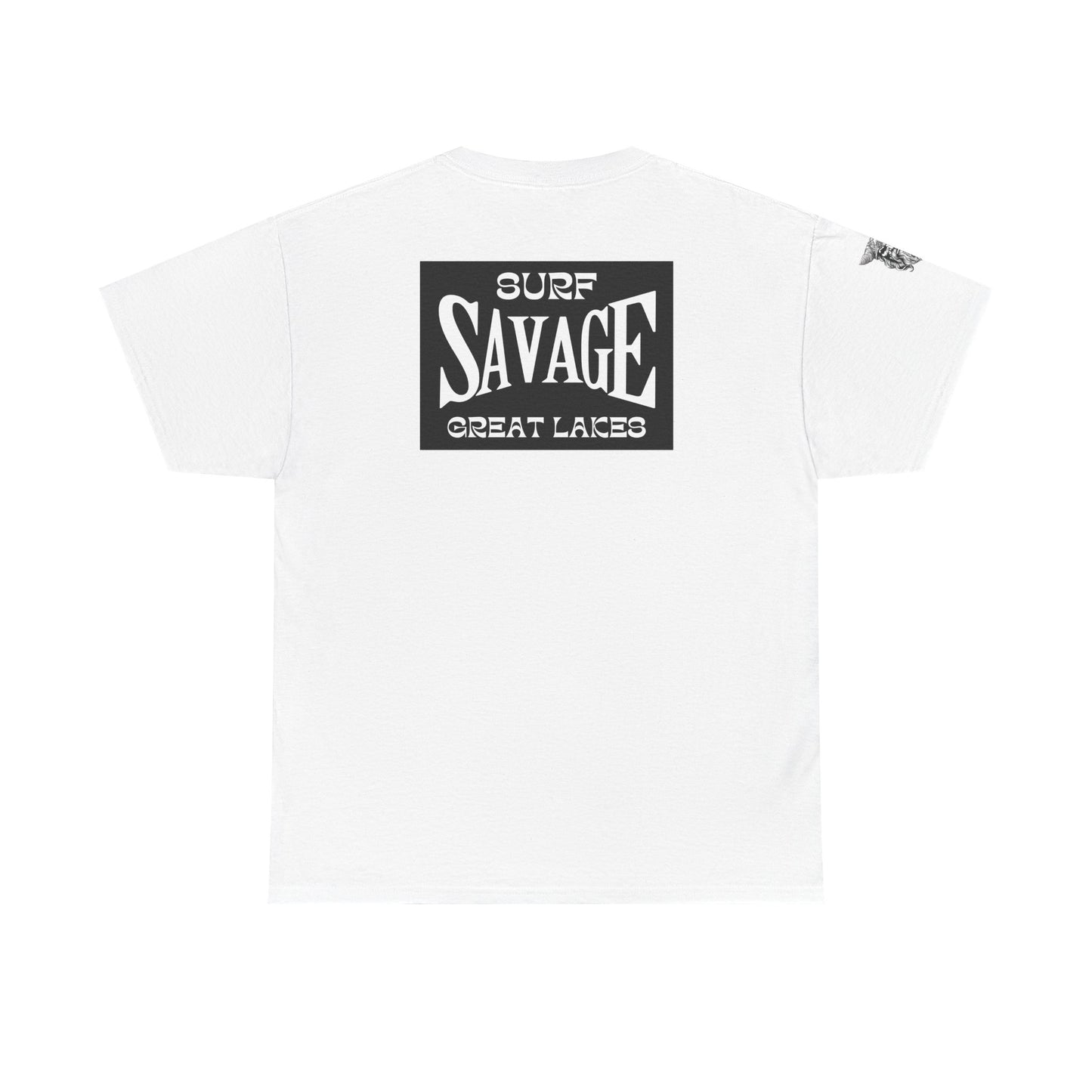 Surf Savage Unisex Heavy Cotton Tee - Great Lakes Surf Gear