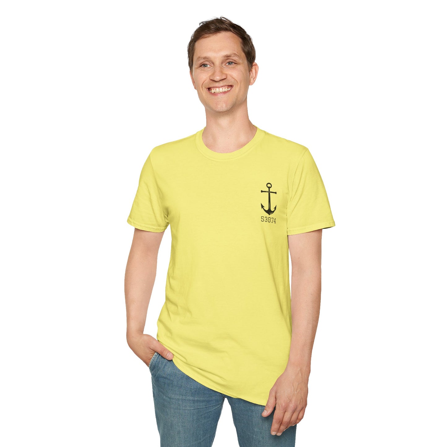 Great Lakes Surfing Paradise Unisex Softstyle T-Shirt - Relaxed Fit for Beach Lovers