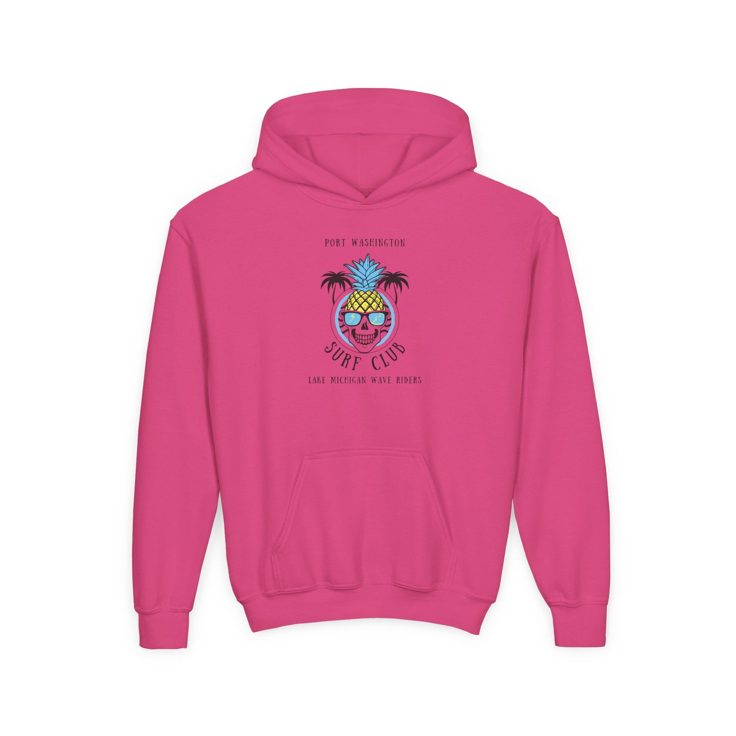 Port Washington Surf Club Youth Surf Club Hoodie - Great Lakes Surf Fashion