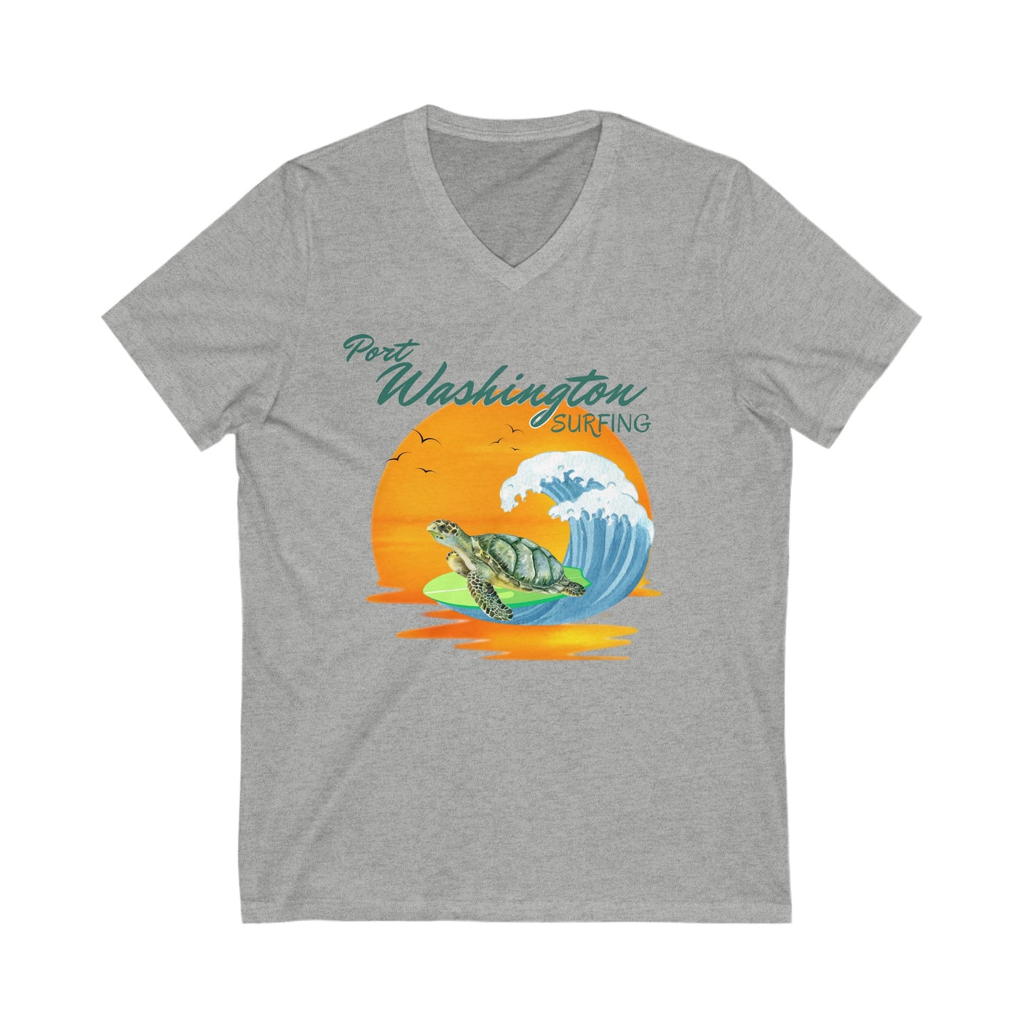 Port Washington Surfing Women's V-neck T-shirt