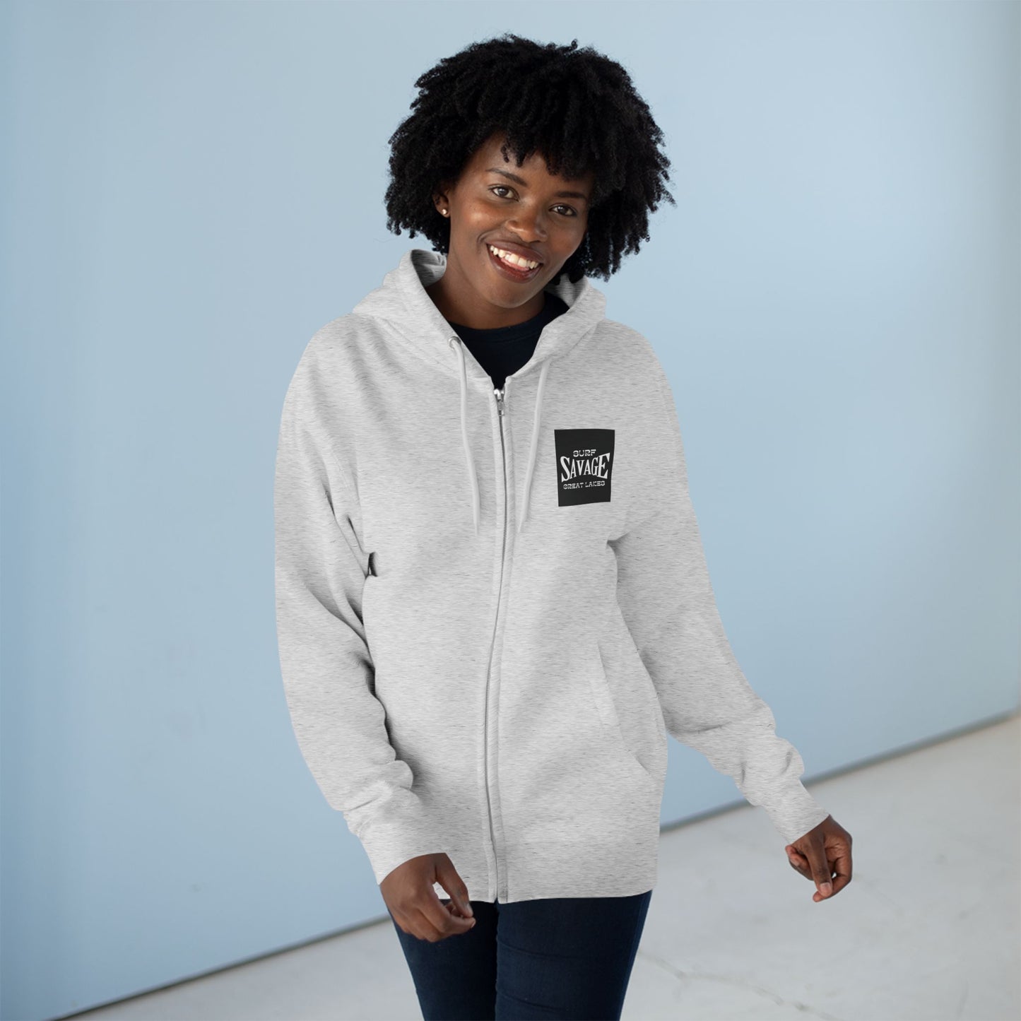 Surf Savage Unisex Zip Hoodie - Great Lakes Surf Gear
