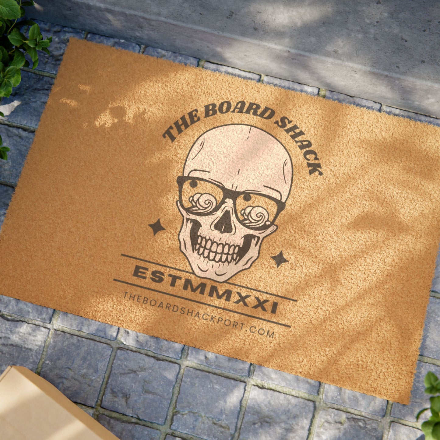 The Board Shack Skull Design Eco - Friendly Doormat - Great Lakes Surf Decor