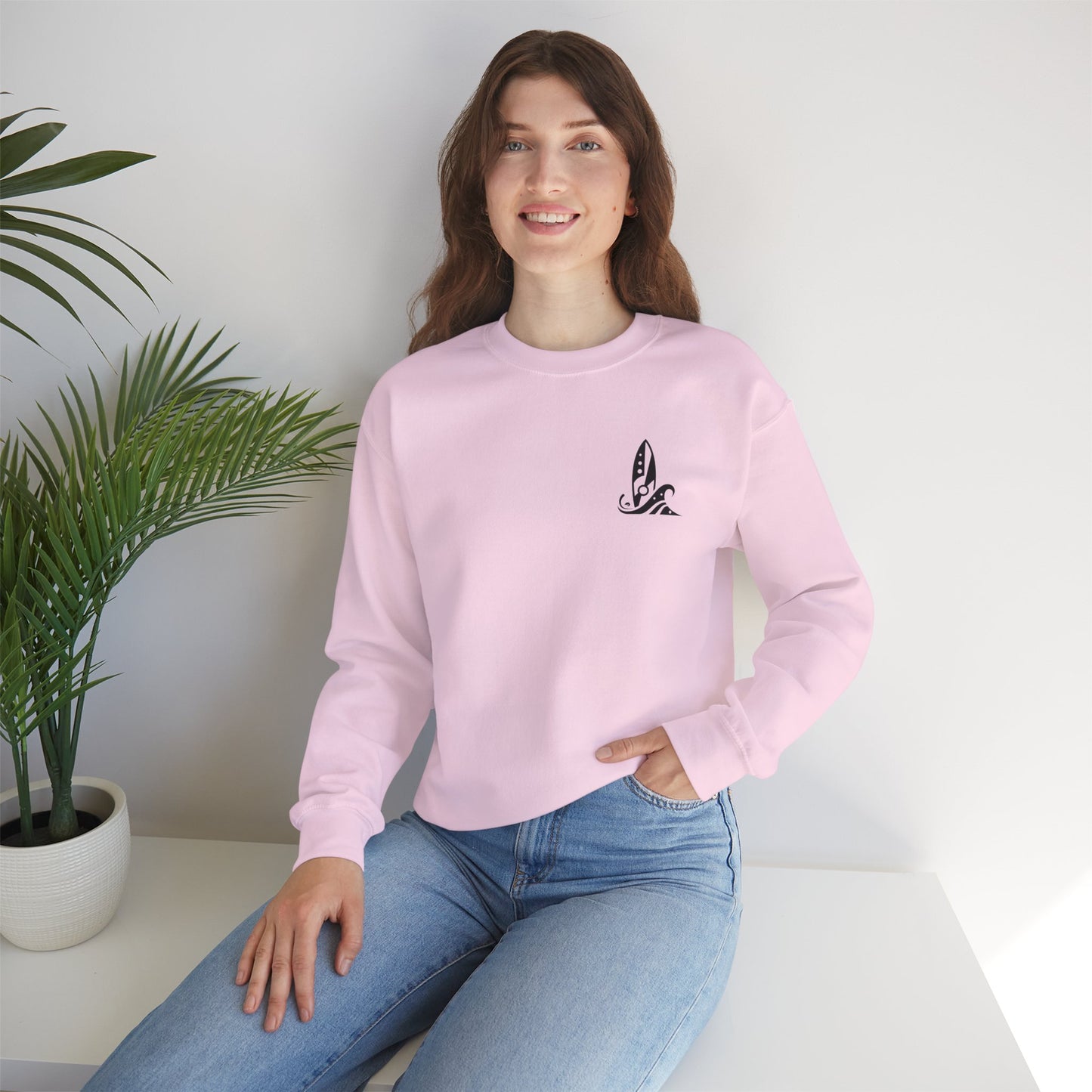 Vector Icon Surf Style Unisex Crewneck Sweatshirt - Surf Style Fashion