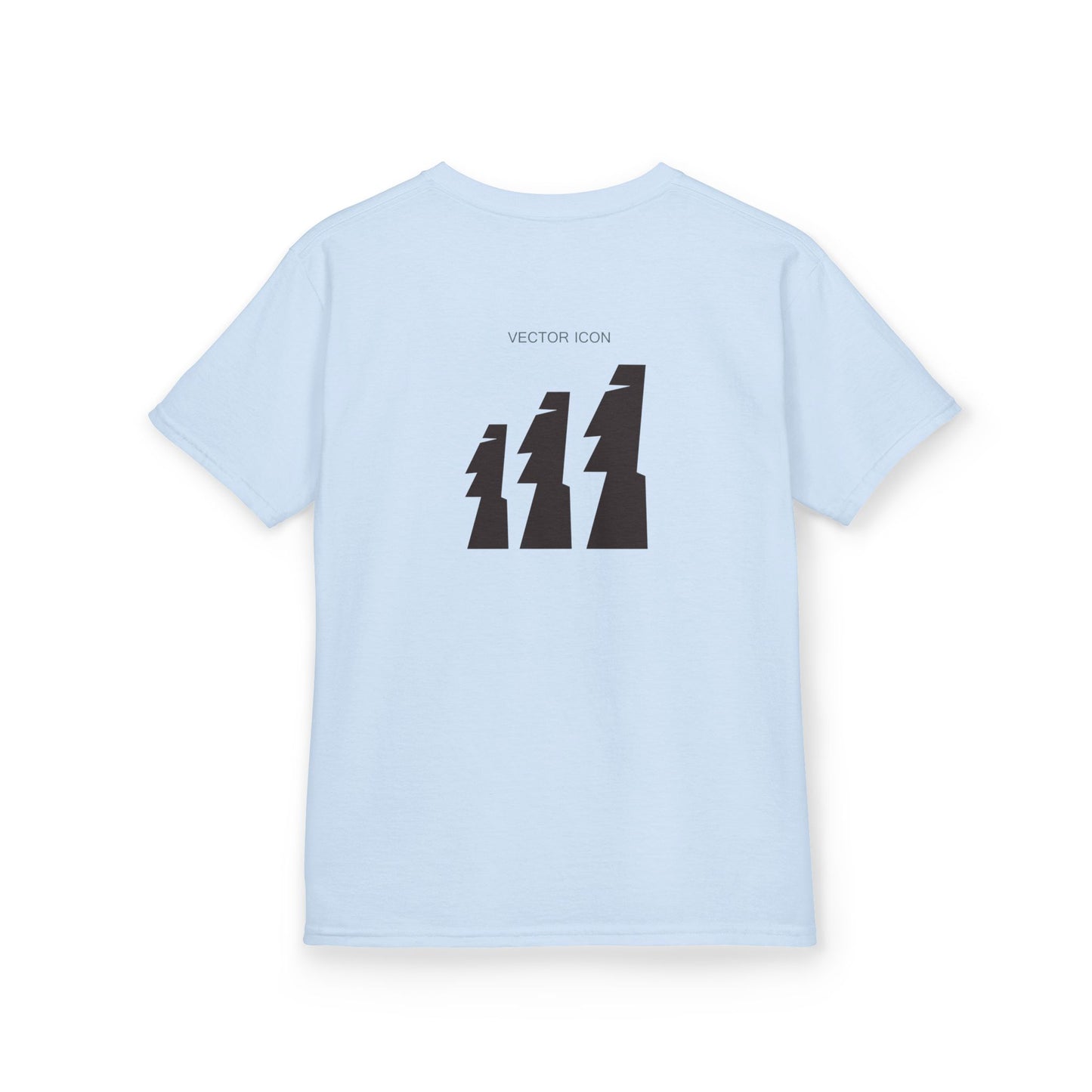 Vector Icon Surf Style Kids Tee - Stylish Heavy Cotton T-Shirt for Boys and Girls