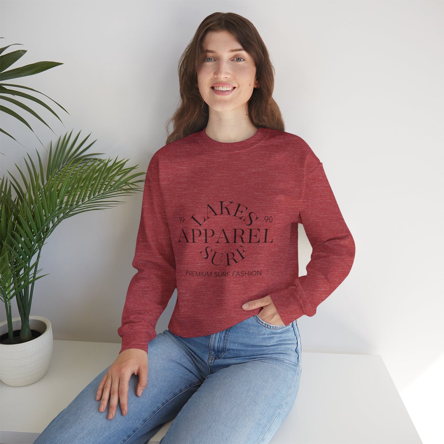Lakes Surf Apparel Crewneck Sweatshirt - Cozy Unisex Fashion for Great Lakes Surfers