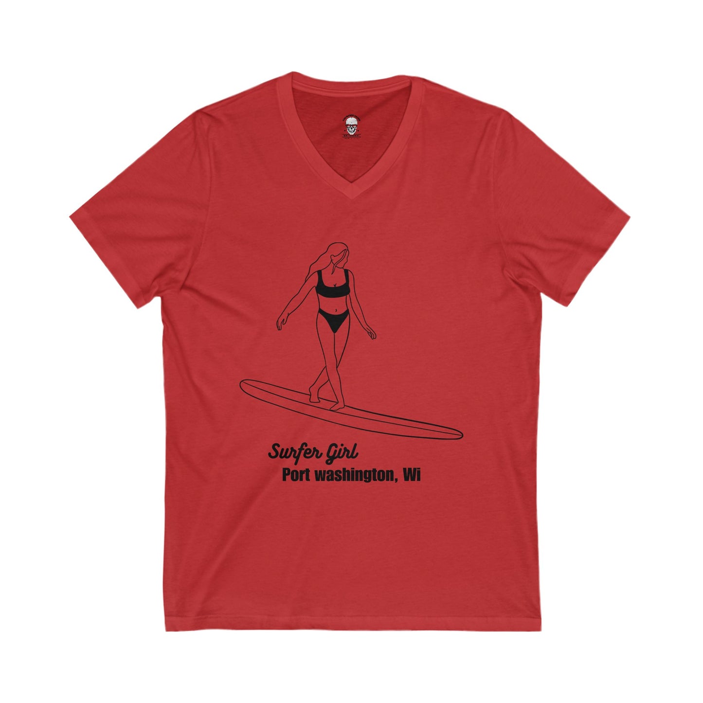 Women's Jersey Short Sleeve V-Neck Tee