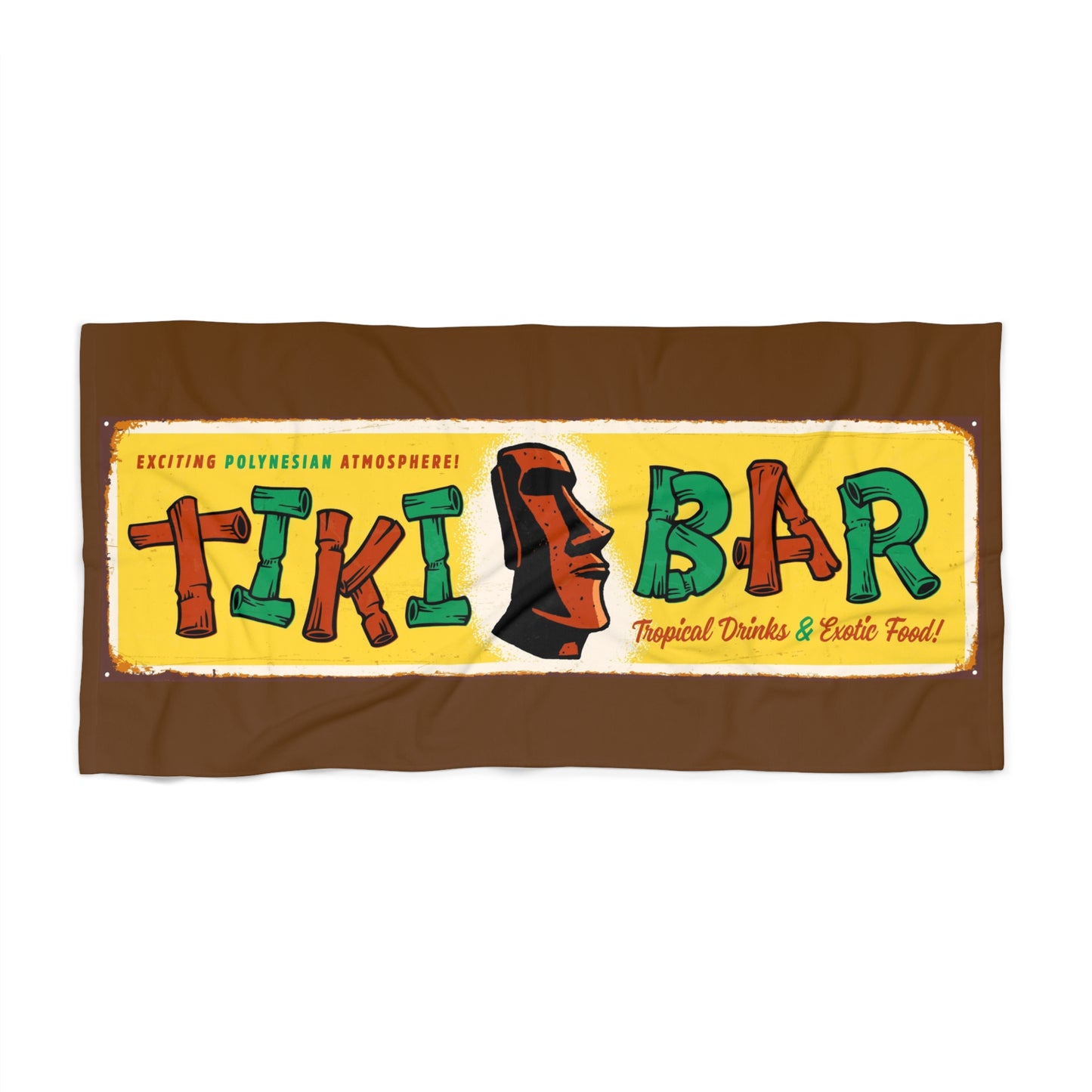 Tiki Bar Beach Towel - Tropical Vibes for Summer Fun