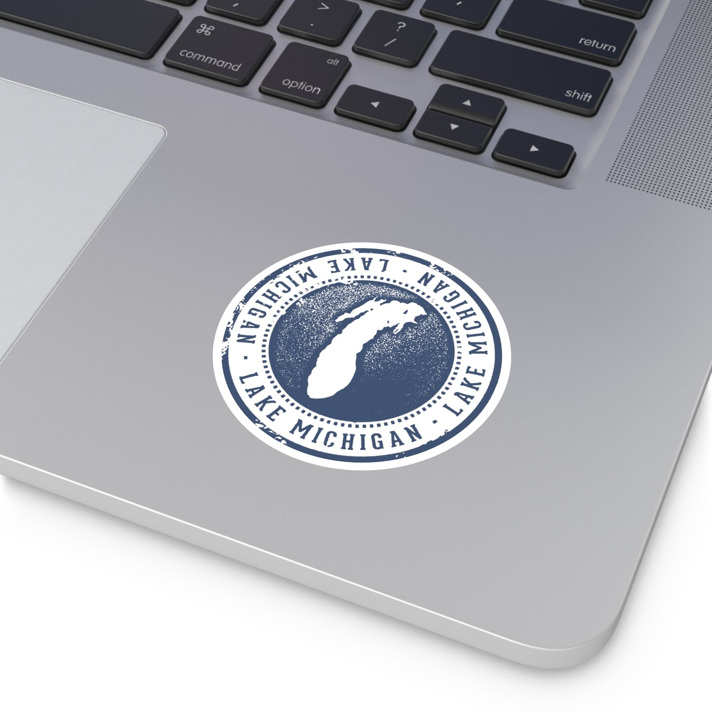 Lake Michigan Round Stickers - Durable Indoor/Outdoor Decals for Nature Lovers