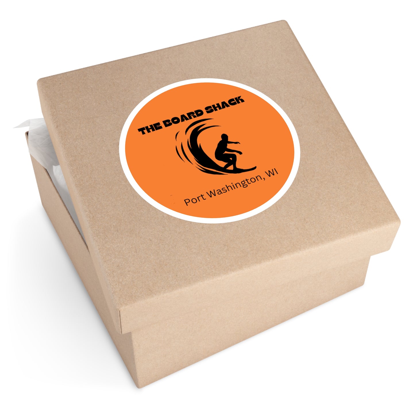 The Board Shack Round Stickers, Indoor\Outdoor use